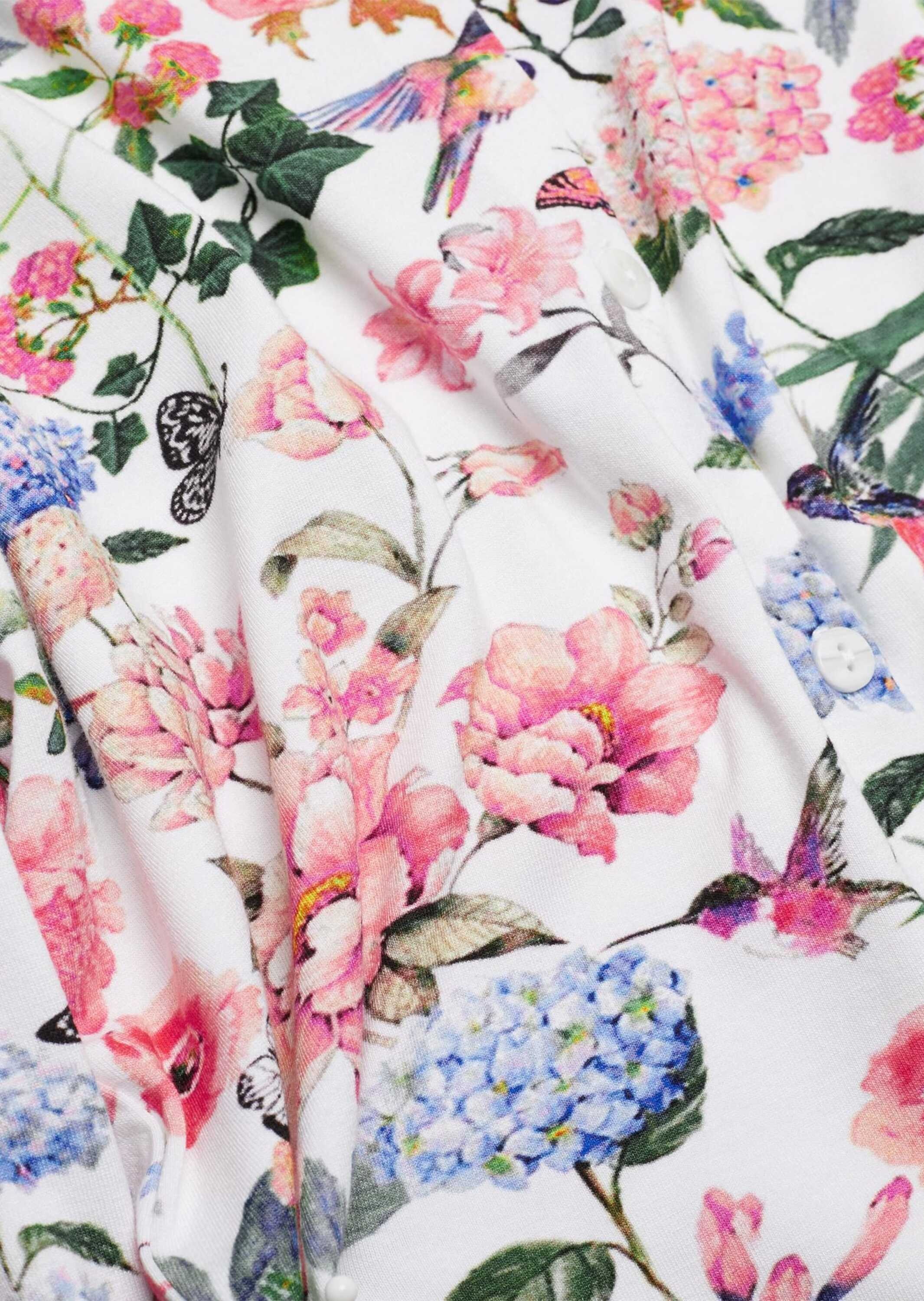 GOLDNER Hemdbluse »Jerseybluse mit floralem Allover-Druck« Hübsches Allover-Blumendessin