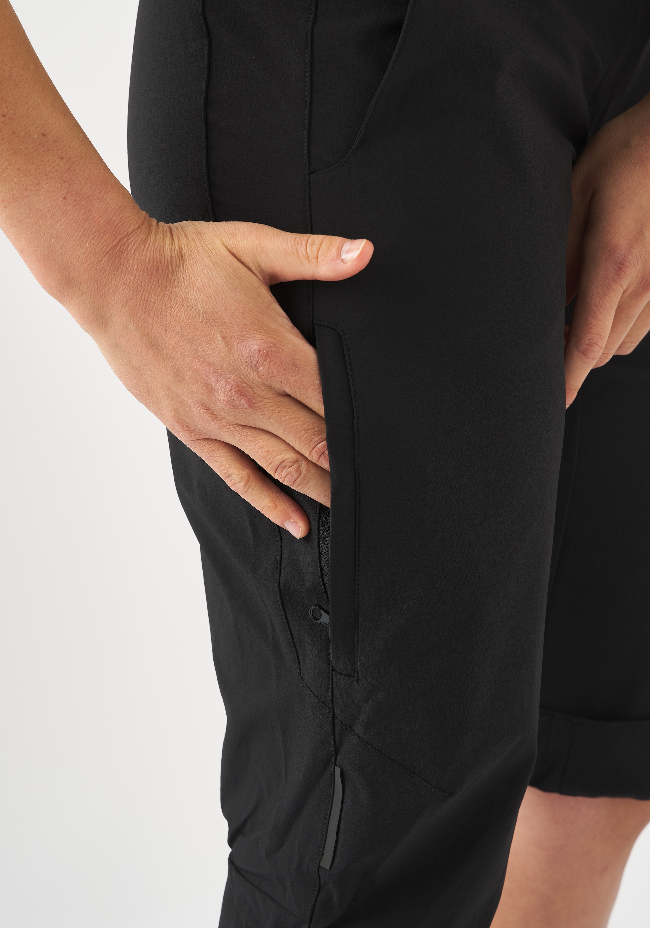 Gonso Fahrradhose »Ruth 3/4«  Damen 3/4 Radhose, Innenhose mit Sitzpolster, Bund inkl. Gürtel