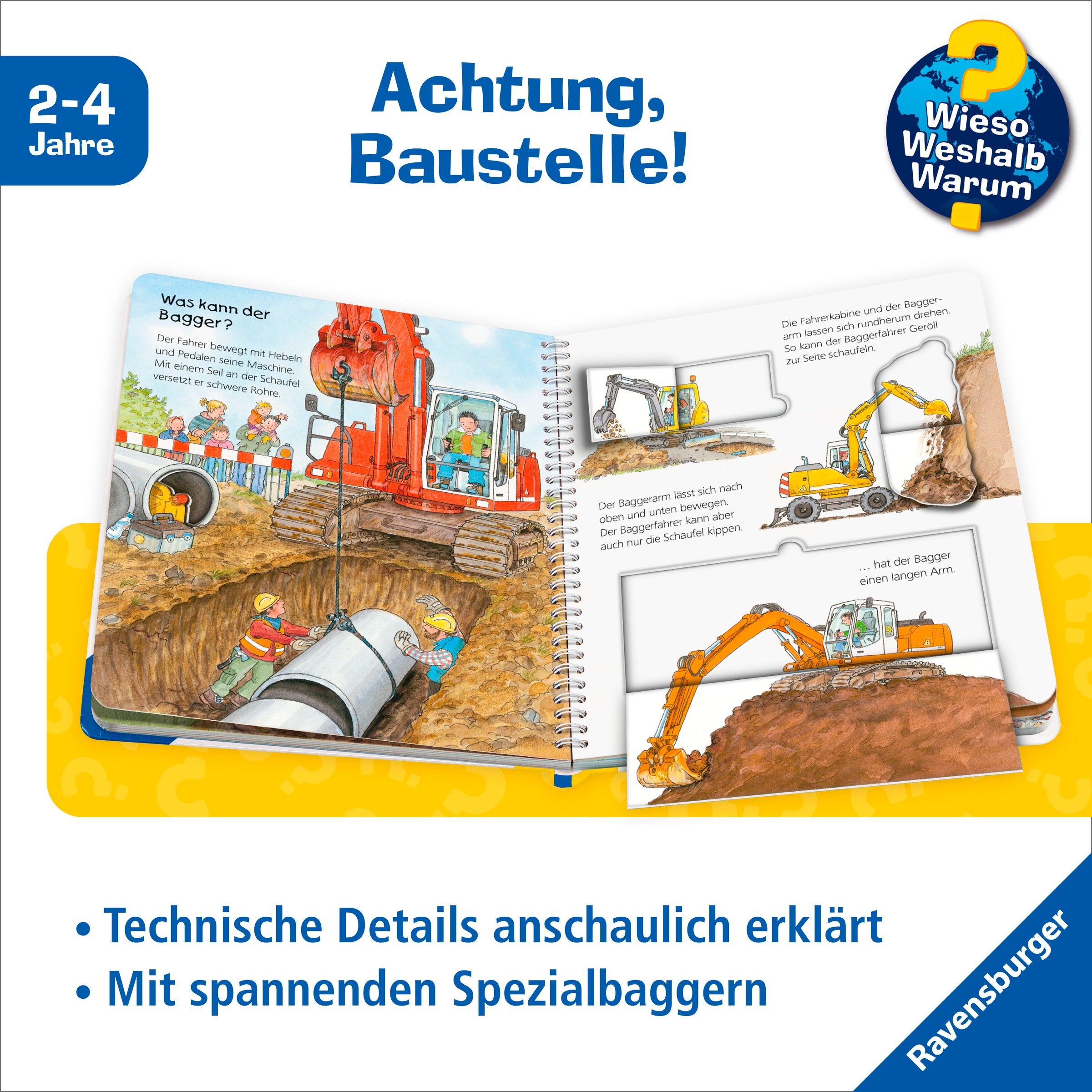 Ravensburger Buch »Wieso? Weshalb? Warum? junior, Band 38: Der Bagger«