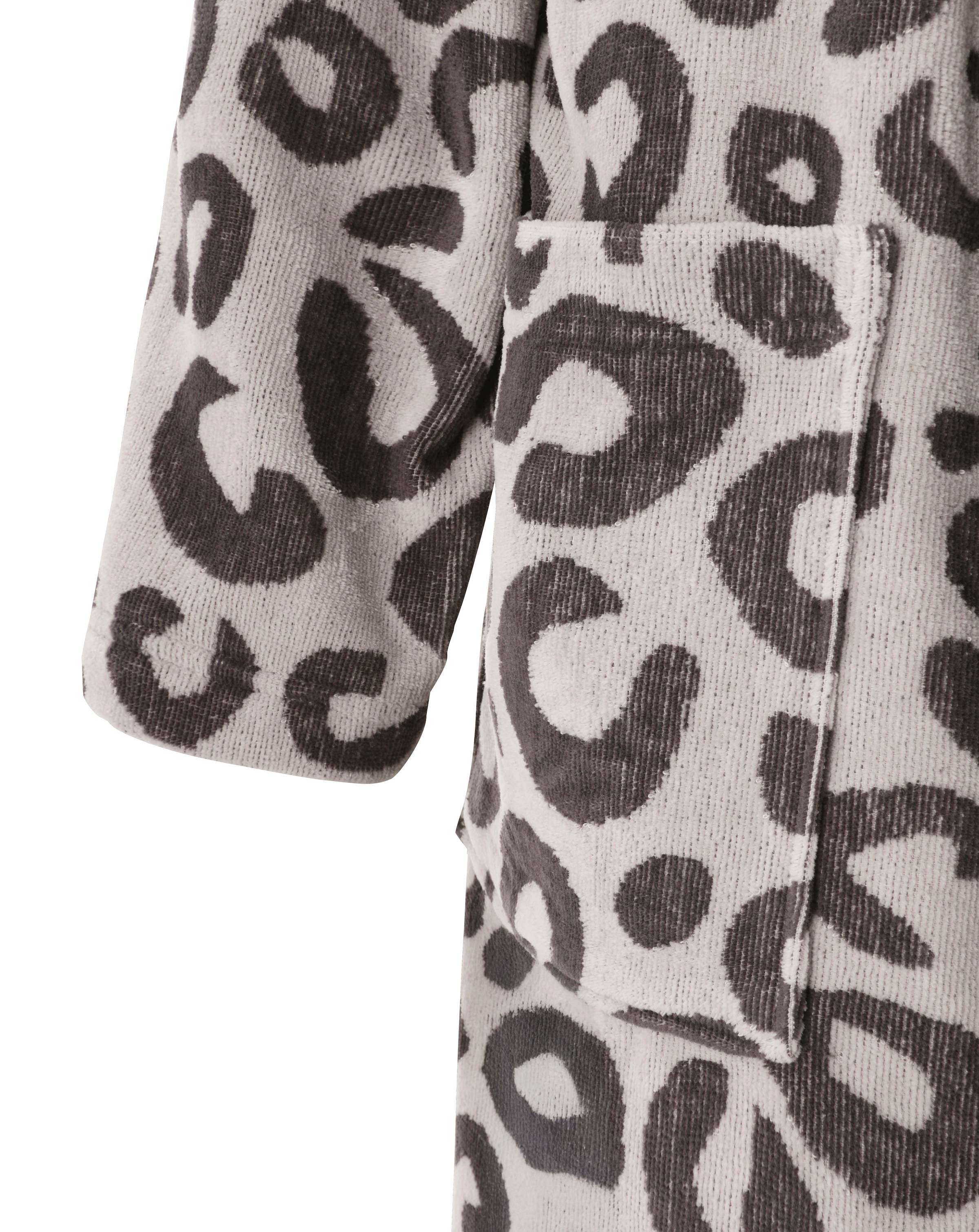 OTTO home Unisex-Bademantel »Anna Leo, ideal für Sauna & Spa, Hotelbademantel, Morgenmantel« 1 Stk. für Damen & Herren, mit Taschen, S-3XL, trendiger Animal Print