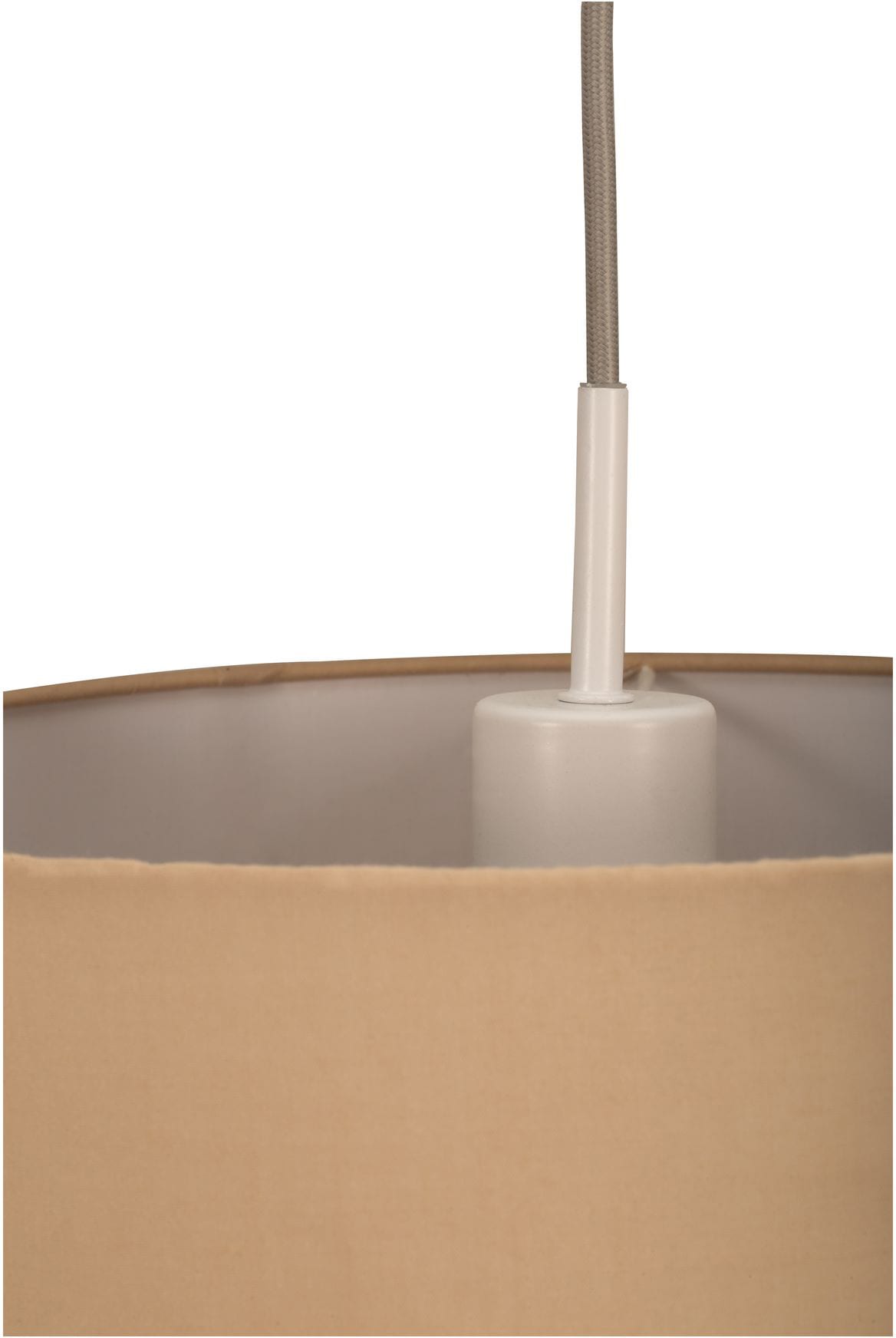 Pauleen Pendelleuchte »Soft Shine«, 3 flammig, Leuchtmittel E27 | ohne Leuchtmittel, E27, Stoffschirm Beige