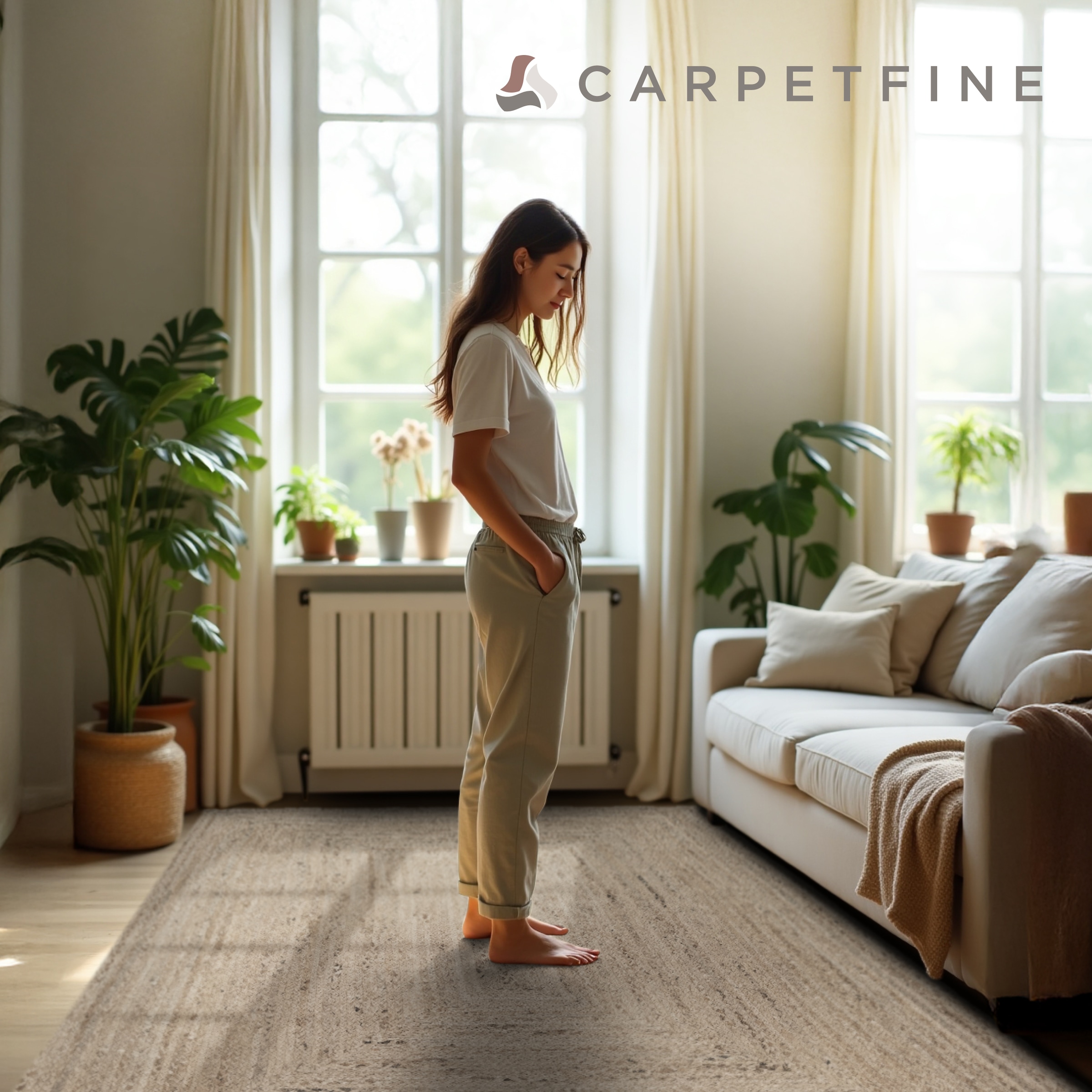 carpetfine Teppich »Nele Juteteppich Naturfaser«, rechteckig, 6 mm Höhe, geflochtener Wendeteppich aus 100% Jute, quadratisch und als Läufer