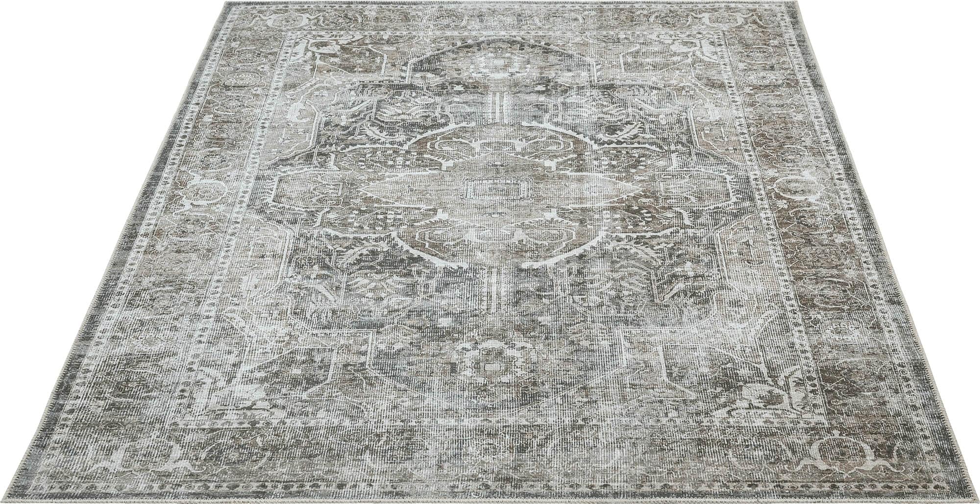 the carpet Teppich »Zen«, rechteckig, Vintage Wohnzimmer Teppich flachgewebe waschbar