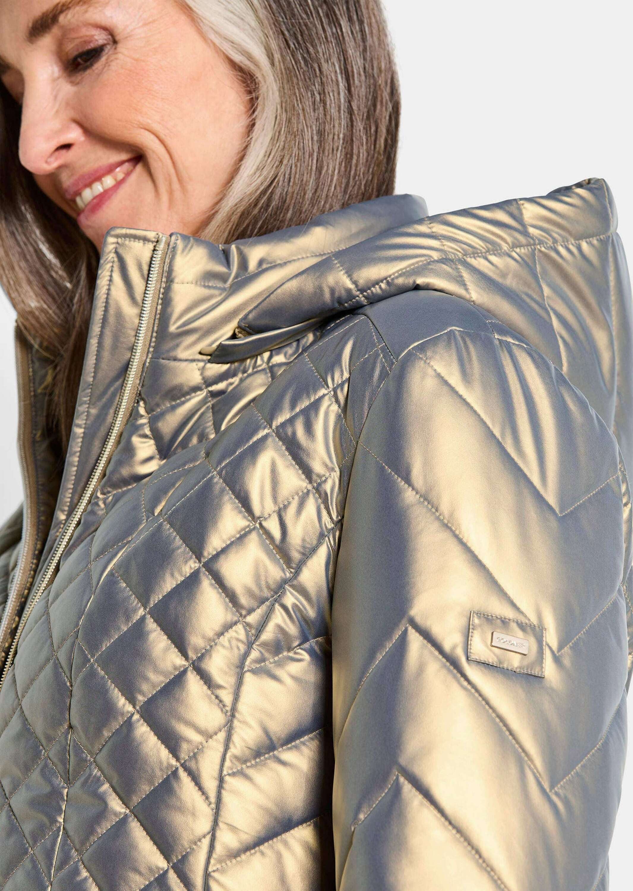 GOLDNER Steppjacke »Steppjacke im Metallic-Look«