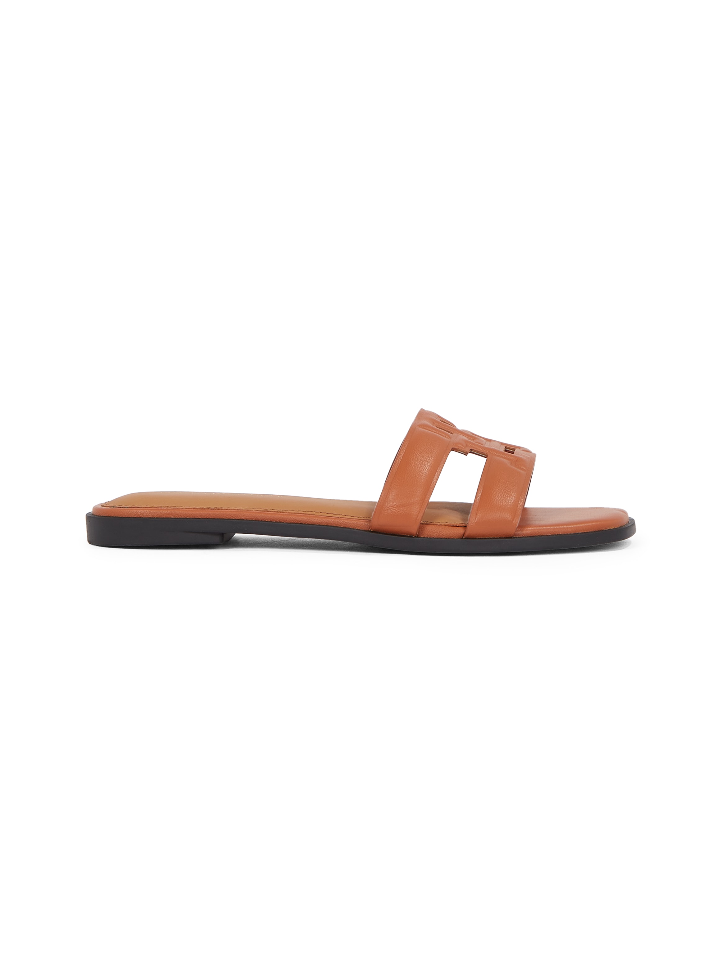 Tommy Hilfiger Pantolette »TH LOGO STRAP MULE«, Bequemschuh, Sommerschuh, Flats mit TH-Logo