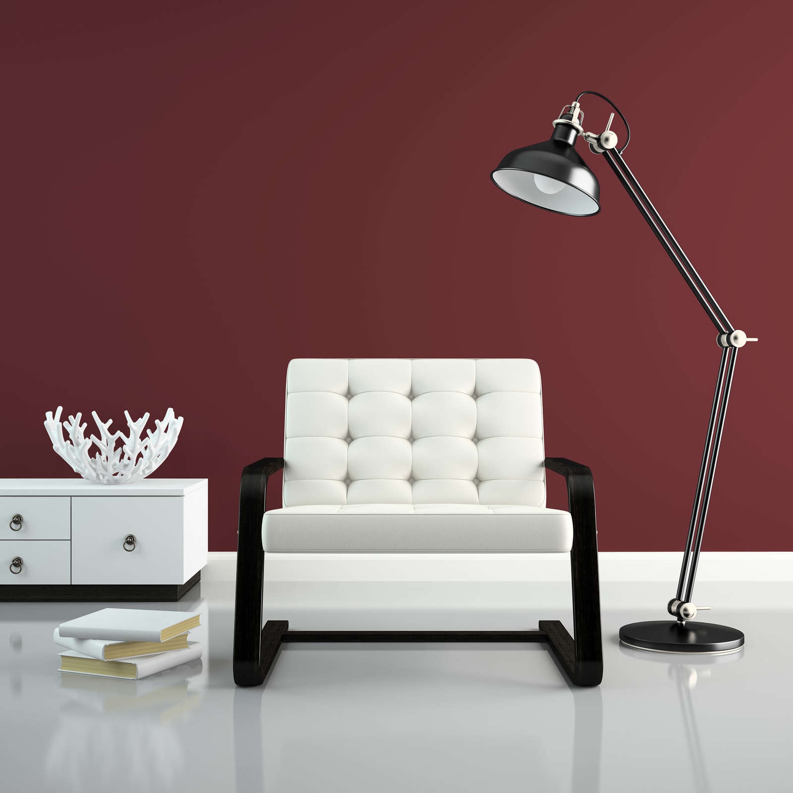 A.S. Création Wandfarbe »Premium Innenwandfarbe PURO Tuchmatt varied red« ideal für Wohnzimmer, Schlafzimmer, Flur und Küche, Farbwelt Rot