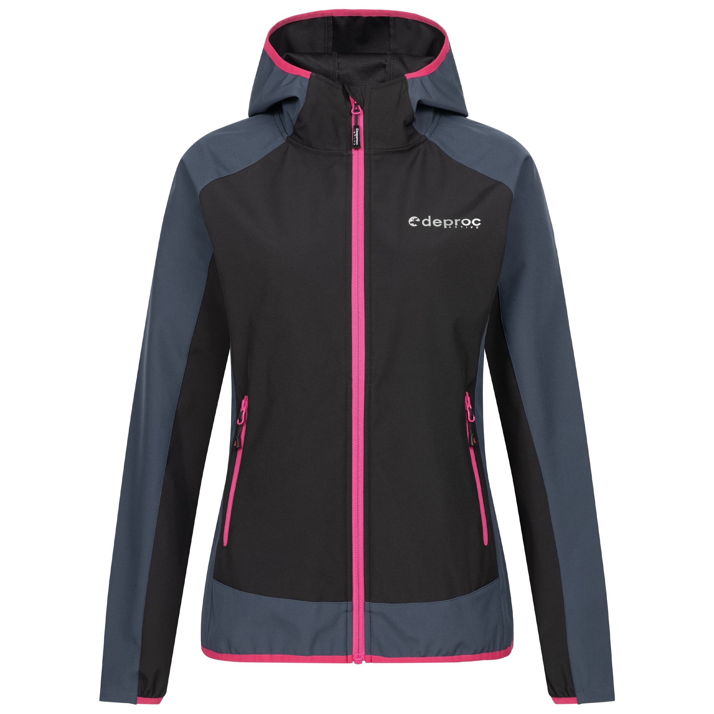 DEPROC Active Softshelljacke »XLight KELOWNA WOMEN« mit Kapuze auch in Großen Größen erhältlich
