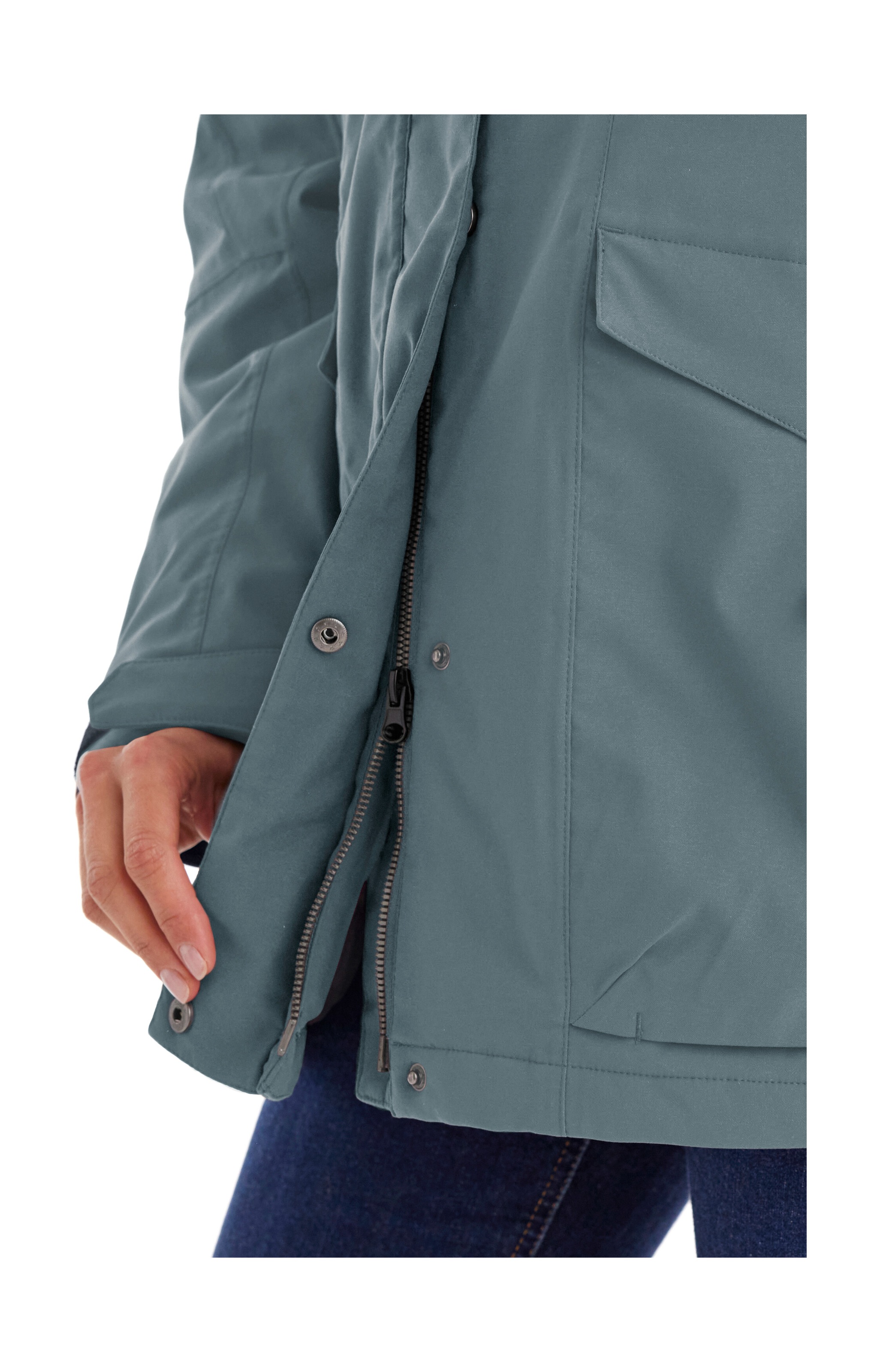 Killtec Funktionsjacke »Damen Jacke«, Wasserdichte, atmungsaktive Damenjacke mit abnehmbarer Kapuze