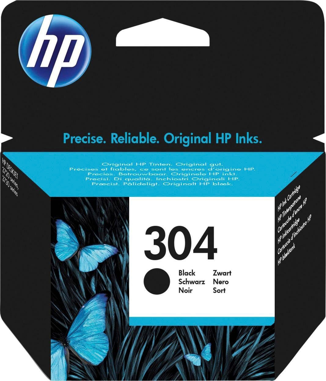 HP Tintenpatrone »304«, original Druckerpatrone 304 schwarz N9K05AE