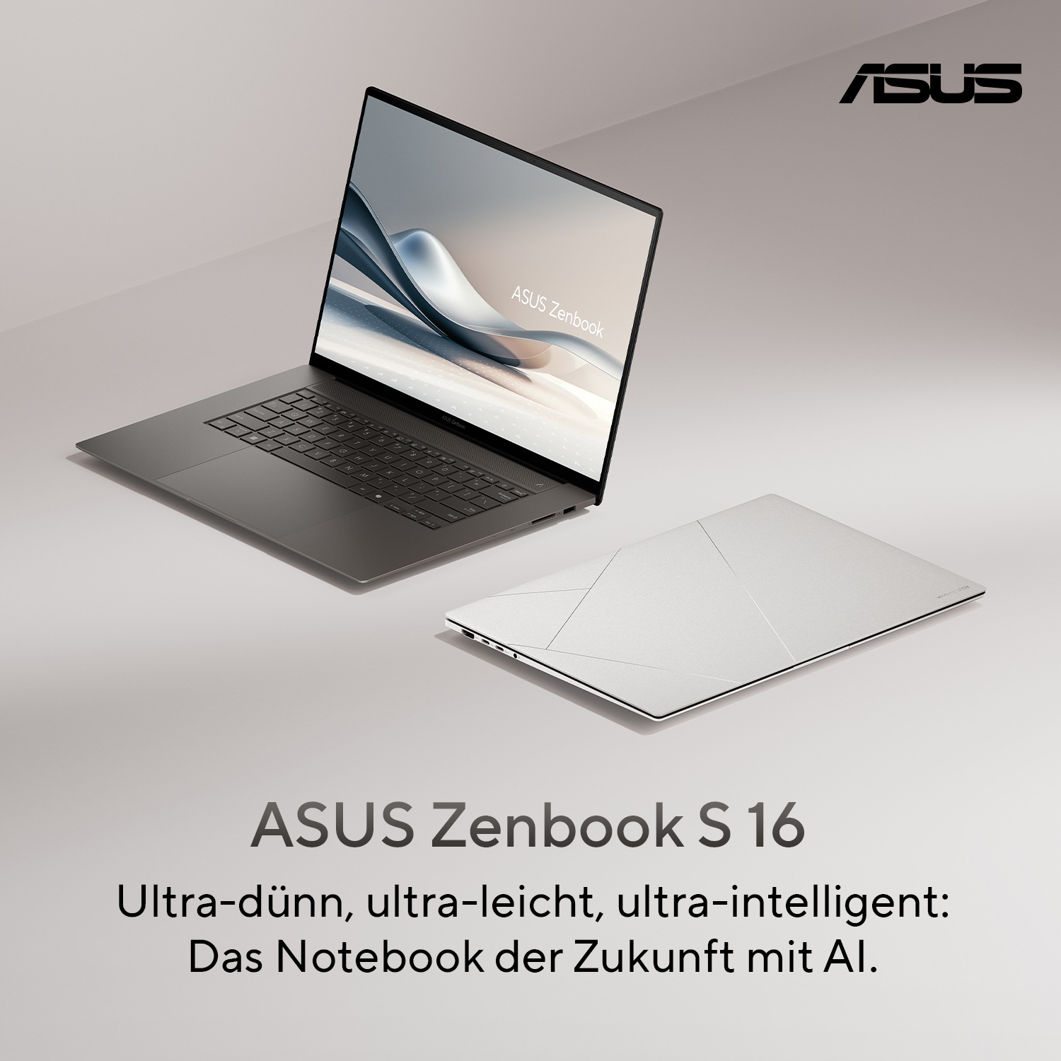 Asus Gaming-Notebook »Zenbook S 16 R9 HX 370 32 1TB UM5606WA-RK160X« 40,6 cm / 16 ″ AMD Ryzen Radeon 890M 1.000 GB SSD