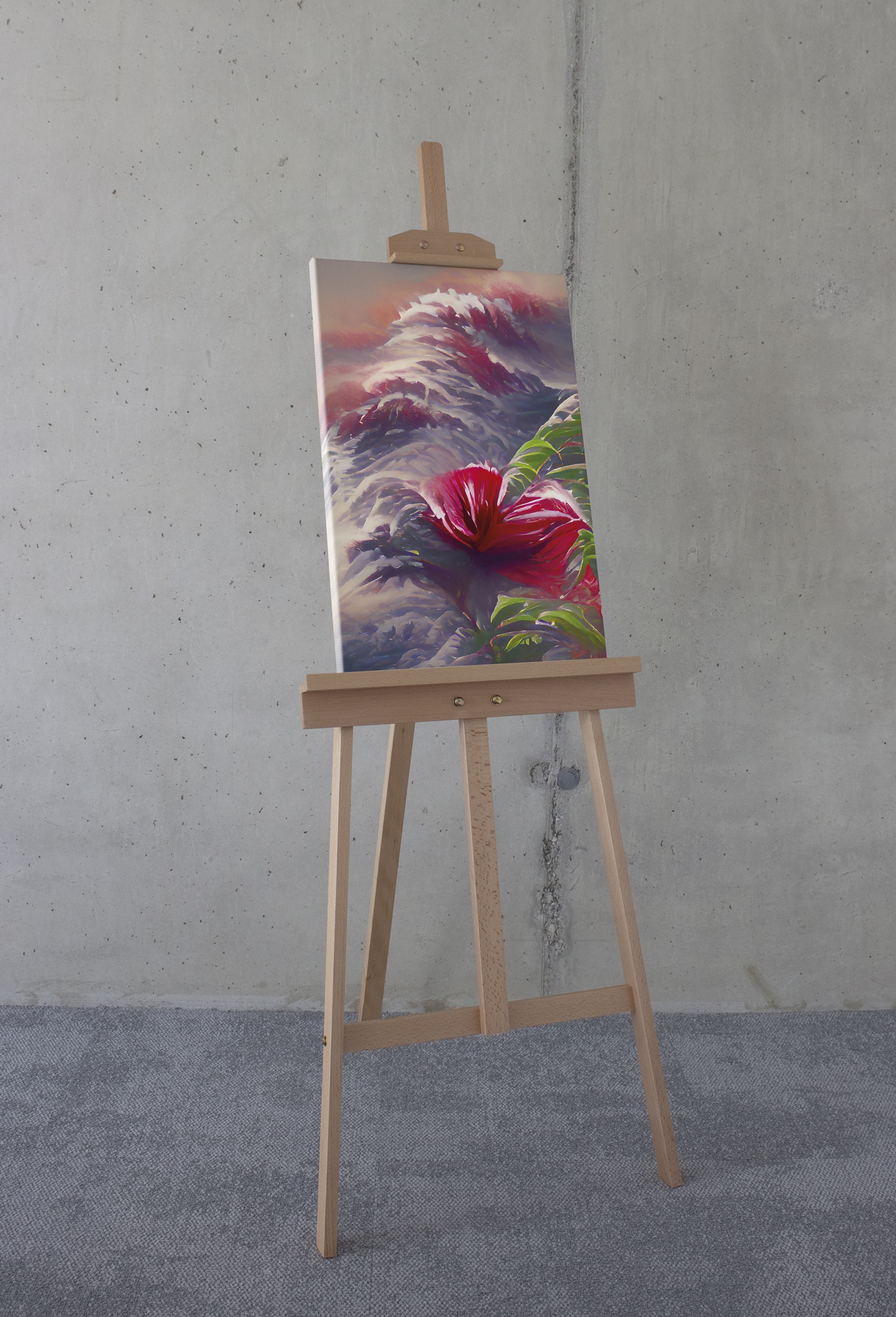 Komar Leinwandbild »Blossom Wave - Größe 40 x 60 cm«, Natur, (1 St.), Keilrahmenbild mi Echtholzrahmen