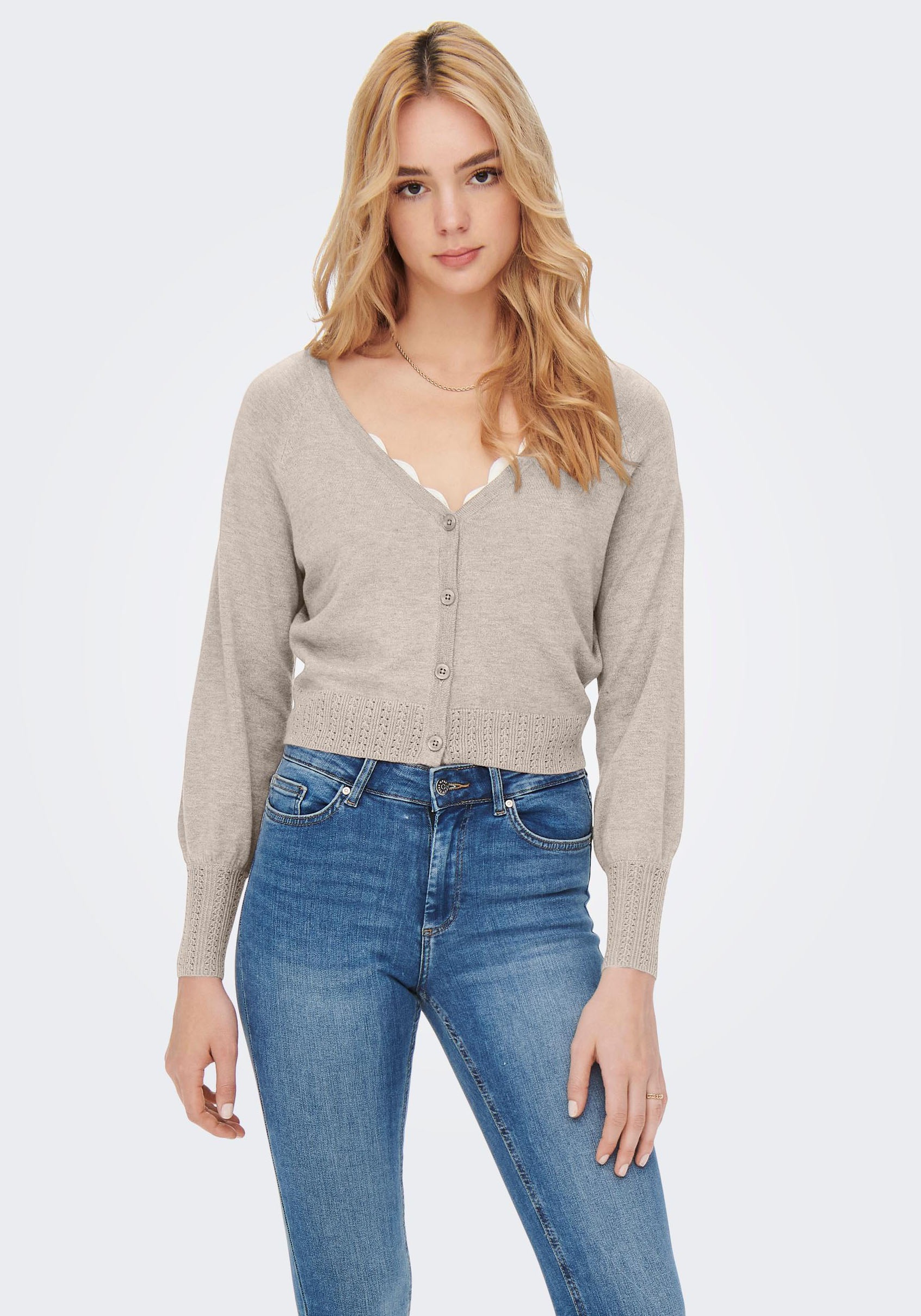 Only Cardigan »ONLANA LIFE SEAWOOL L/S CARDIGAN« kaufen