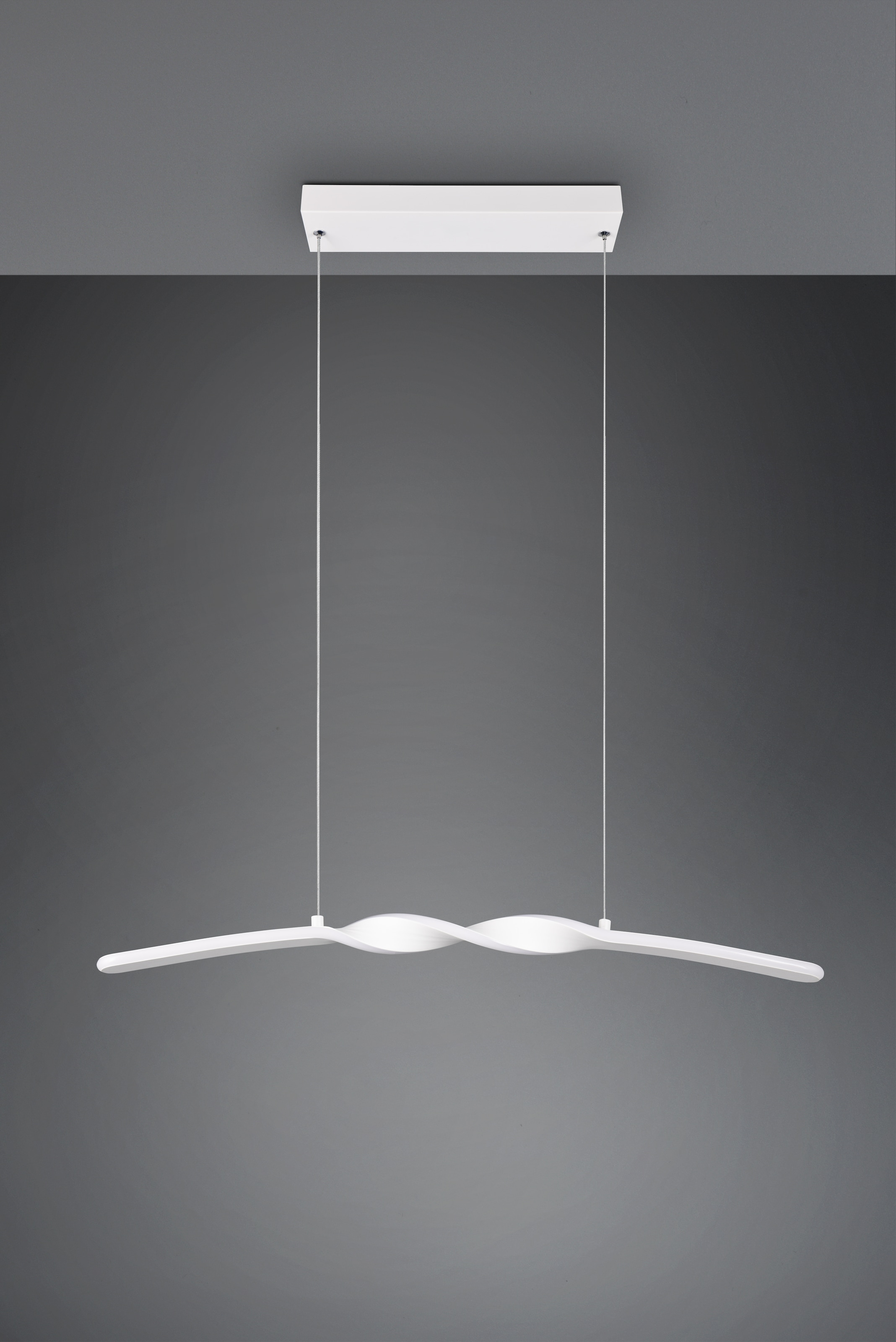 REALITY Leuchten LED Pendelleuchte »GINKO, Hängeleuchte LED 18W 2100 Lumen 4000K kaltweiß« LED-Board 1 Stk. Kaltweiß Hängelampe Esszimmer, höhenverstellbar bis max 150cm, Breite 79 cm