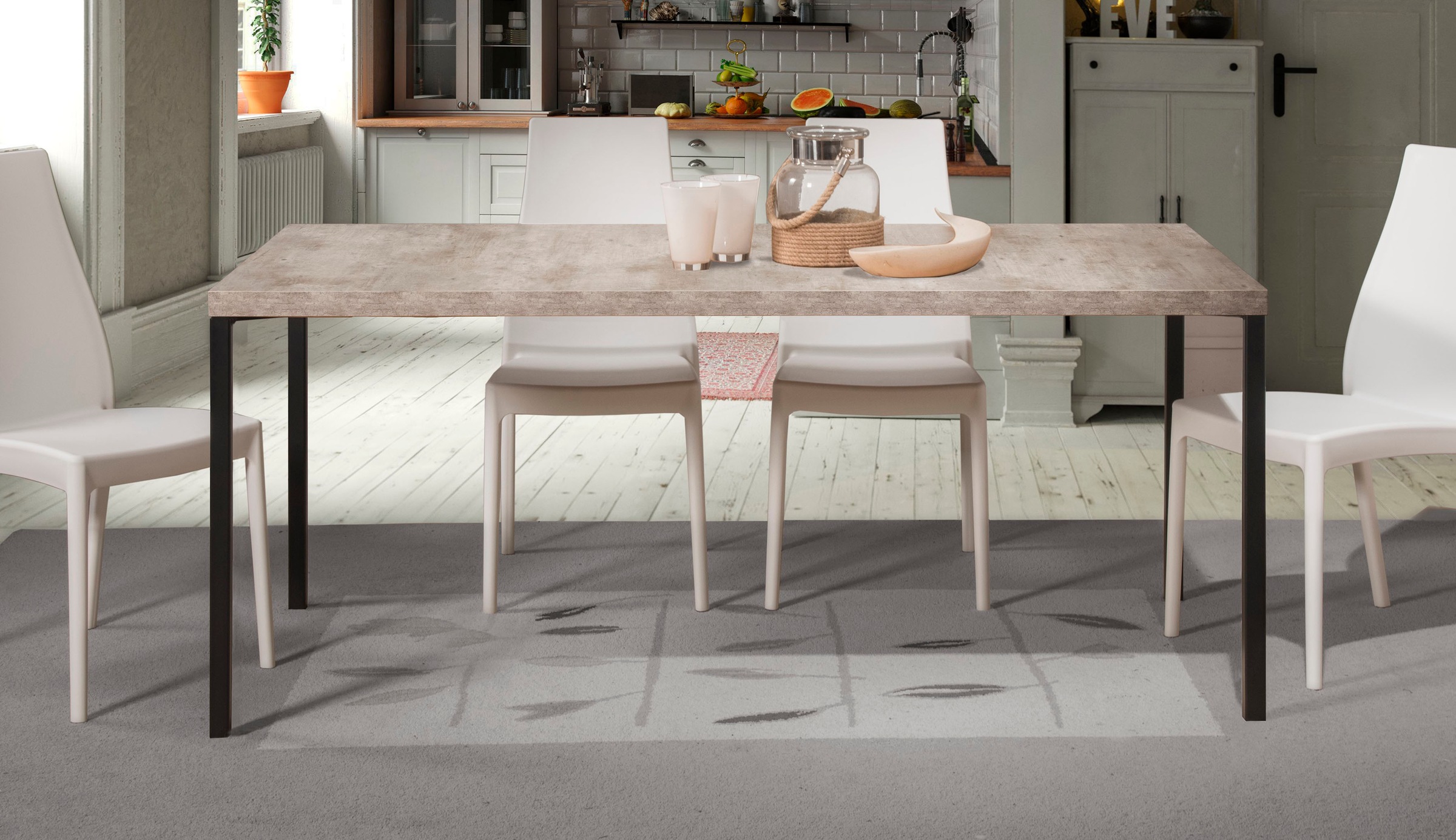 nachhaltig produzierte Esstisch in italienischem Design