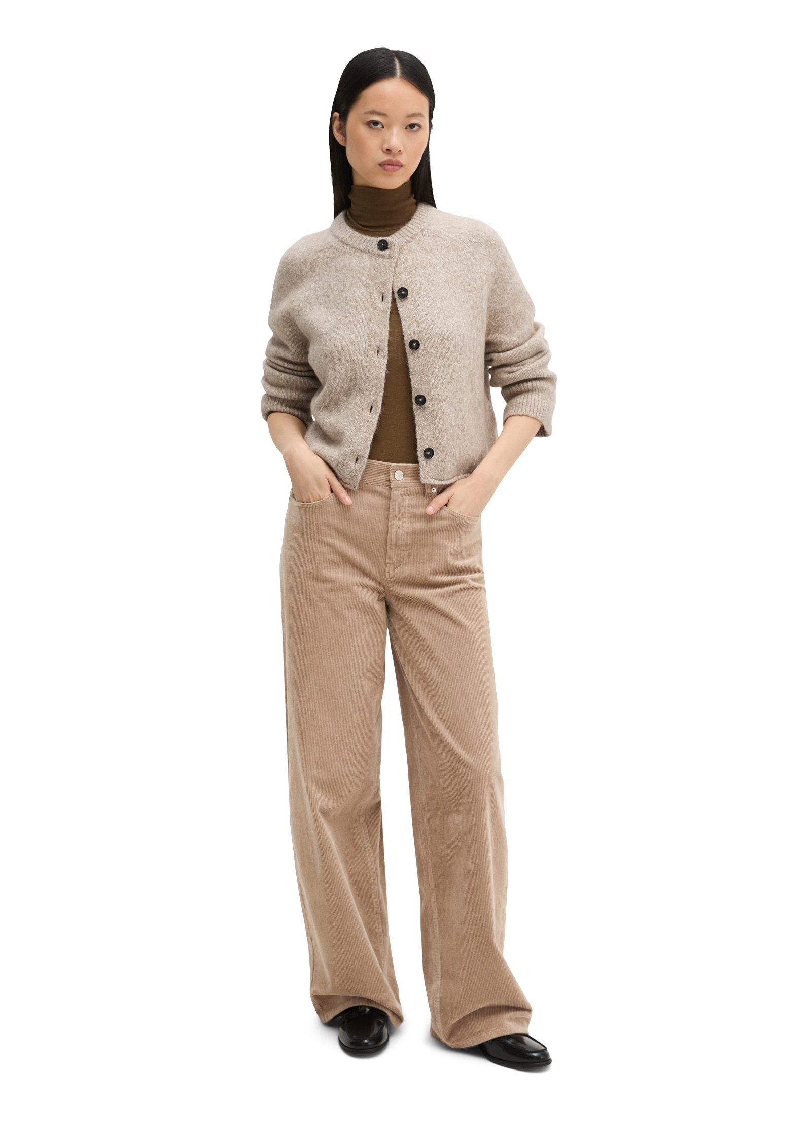 Marc O'Polo Cardigan regular aus kuscheligem Organic Cotton-Alpakawolle-Mix