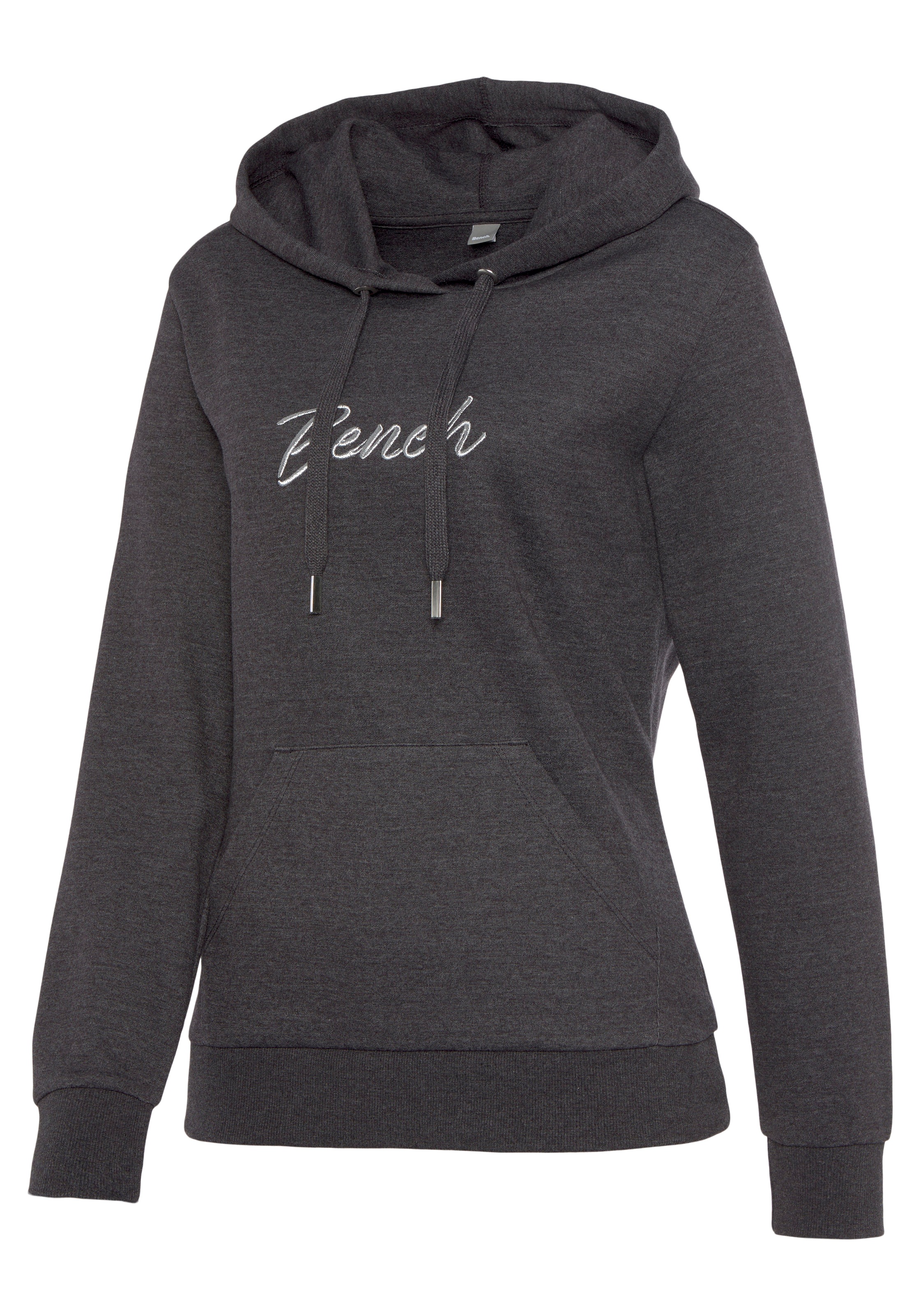 Bench. Loungewear Kapuzensweatshirt, mit glänzender Logostickerei, Loungewear, Loungeanzug