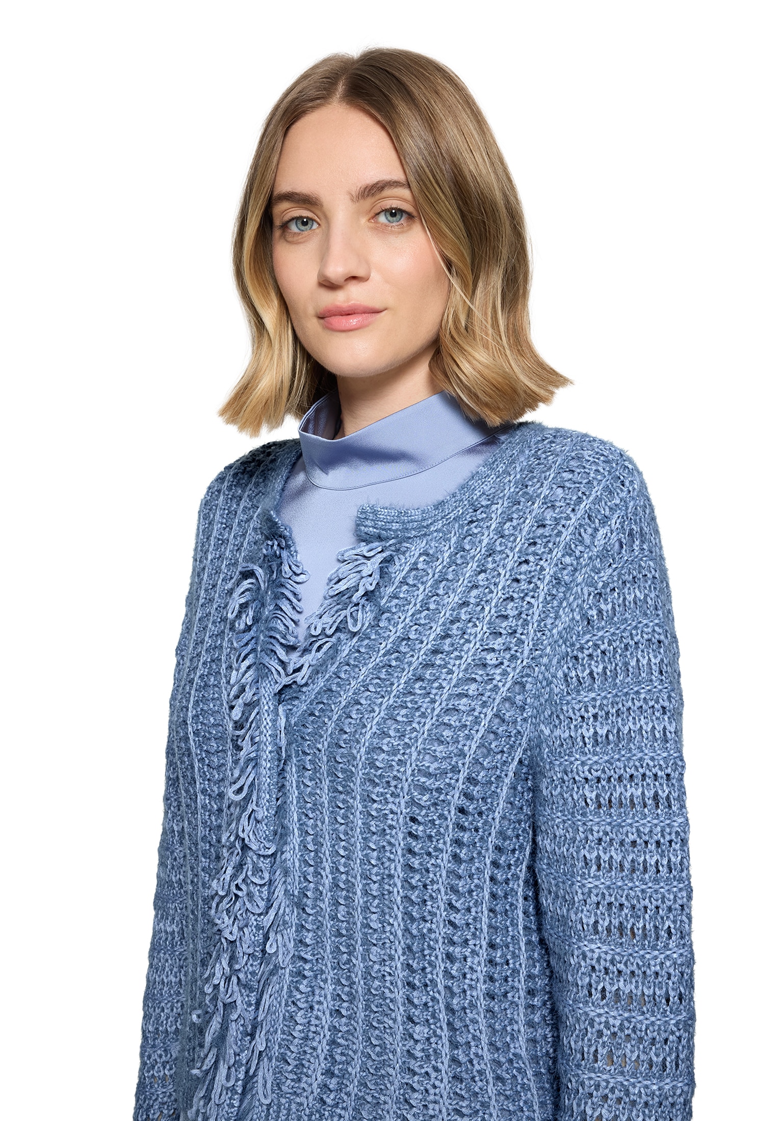 Betty Barclay Strickjacke »Casual-Strickjacke mit Fransen«