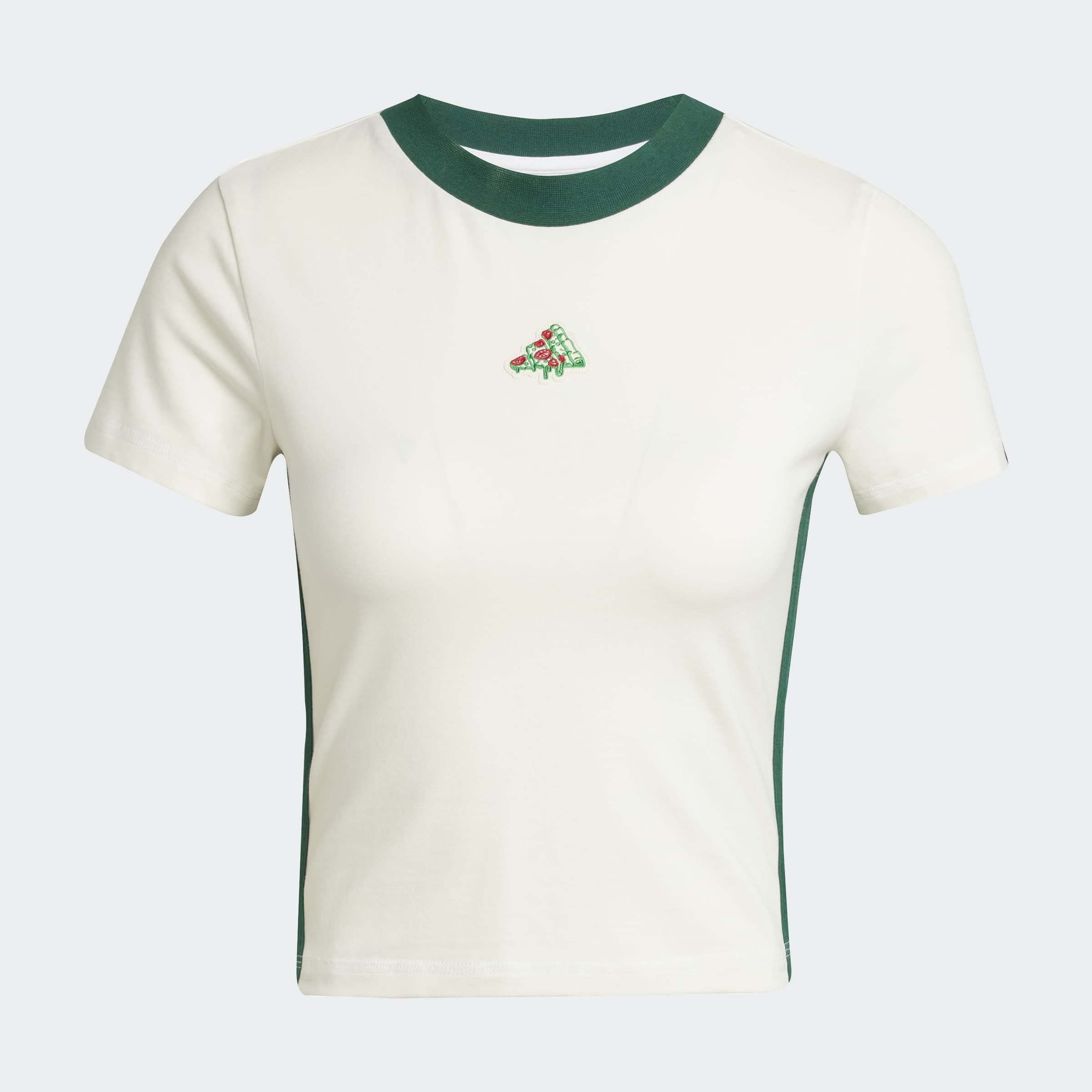 adidas Sportswear T-Shirt »PIZZA TEE« aus Baumwolljersey mit Elasthan, pflegeleicht