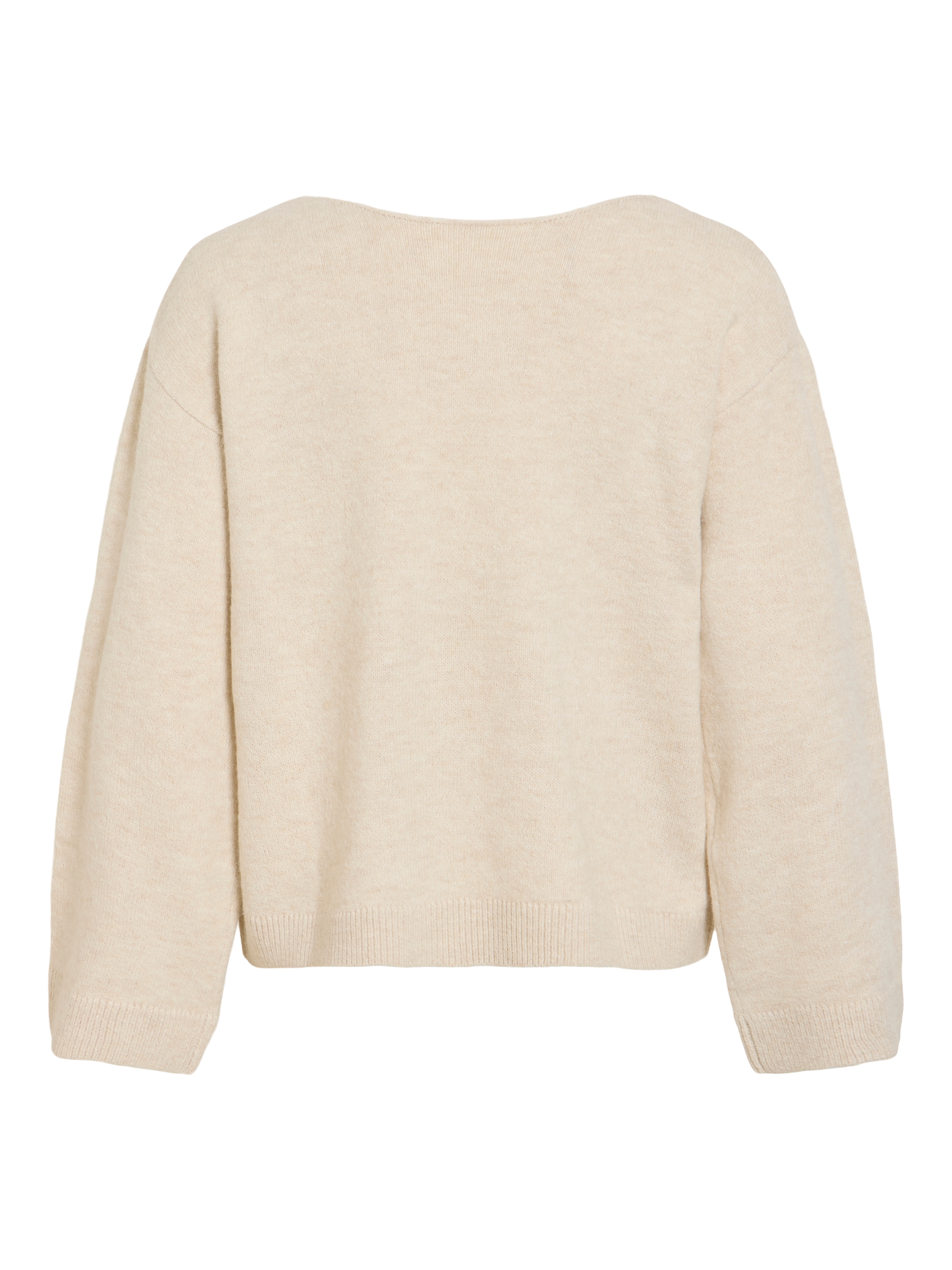 Vila V-Ausschnitt-Pullover »VILIGA L/S V-NECK REV LACE KNIT TOP-NOOS« Materialmix, Spitzen-Detail, regular fit