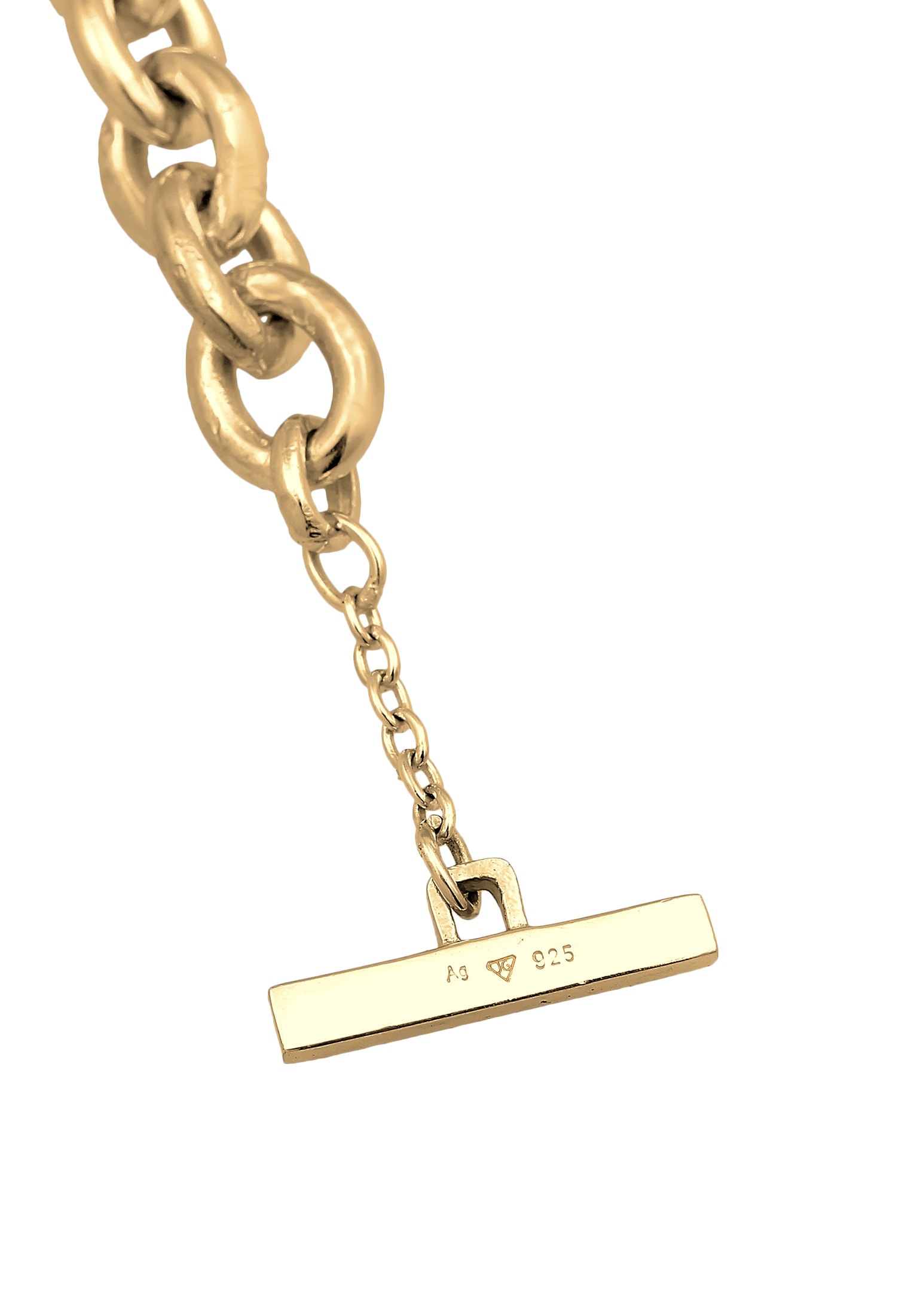 Elli Premium Kette ohne Anhänger »Halskette Ankerkette Grob Glieder Unisex 925 Silber rhodiniert«