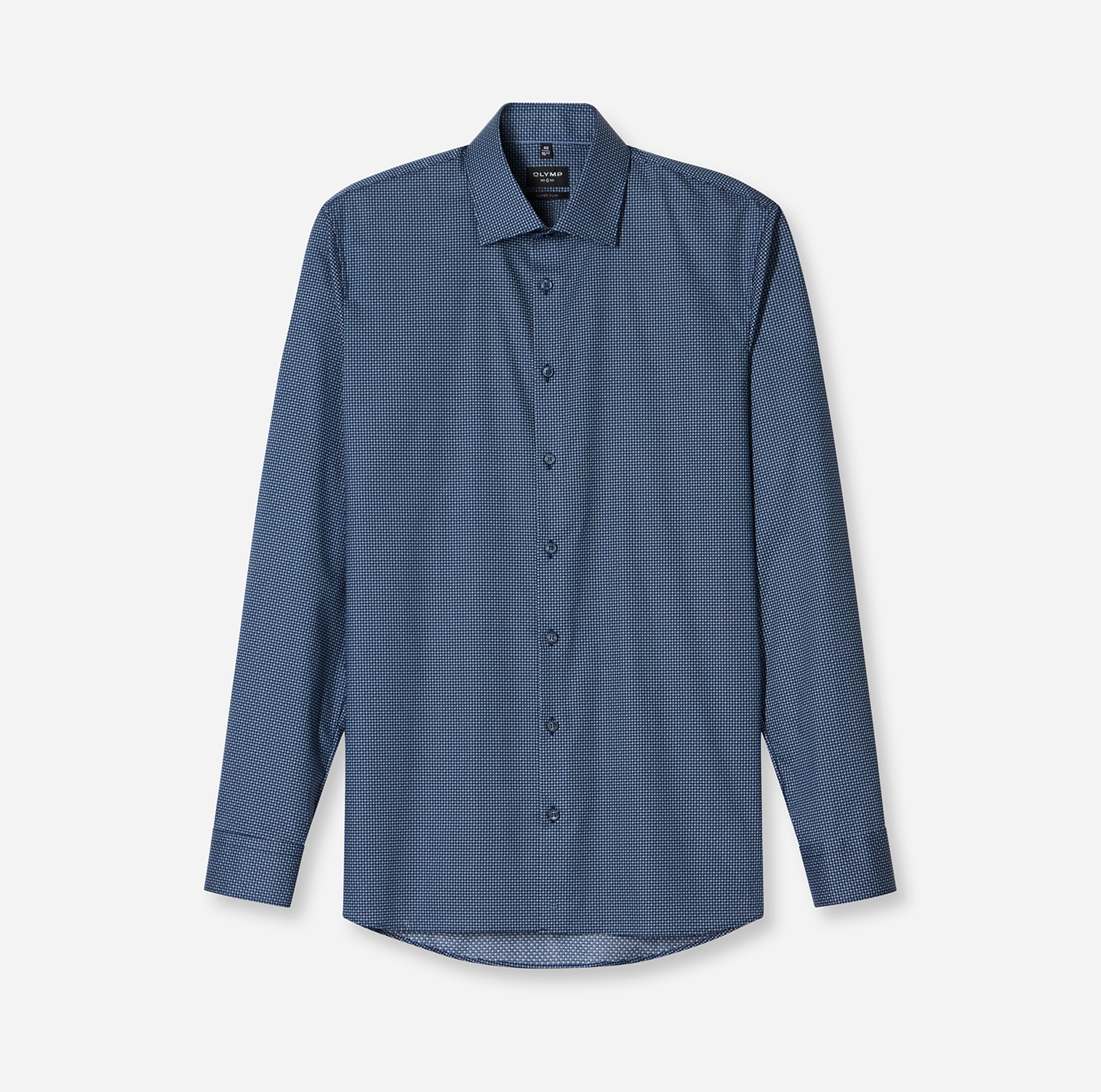 OLYMP Langarmhemd »No 6 six«, super slim, New York Kentkragen, gemustert, Businesshemd