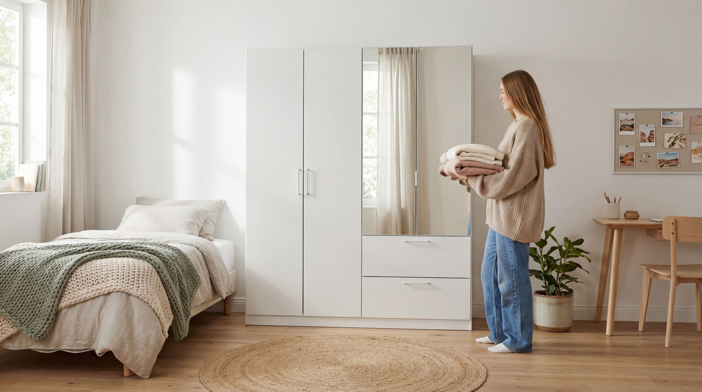 OTTO home Drehtürenschrank »Kleiderschrank Schrank Garderobe Wäscheschrank CHALLENGER« Breiten 181/226 cm, Höhen 197/210 cm,  mit Spiegeltüren und geräumigen Schubladen MADE IN GERMANY