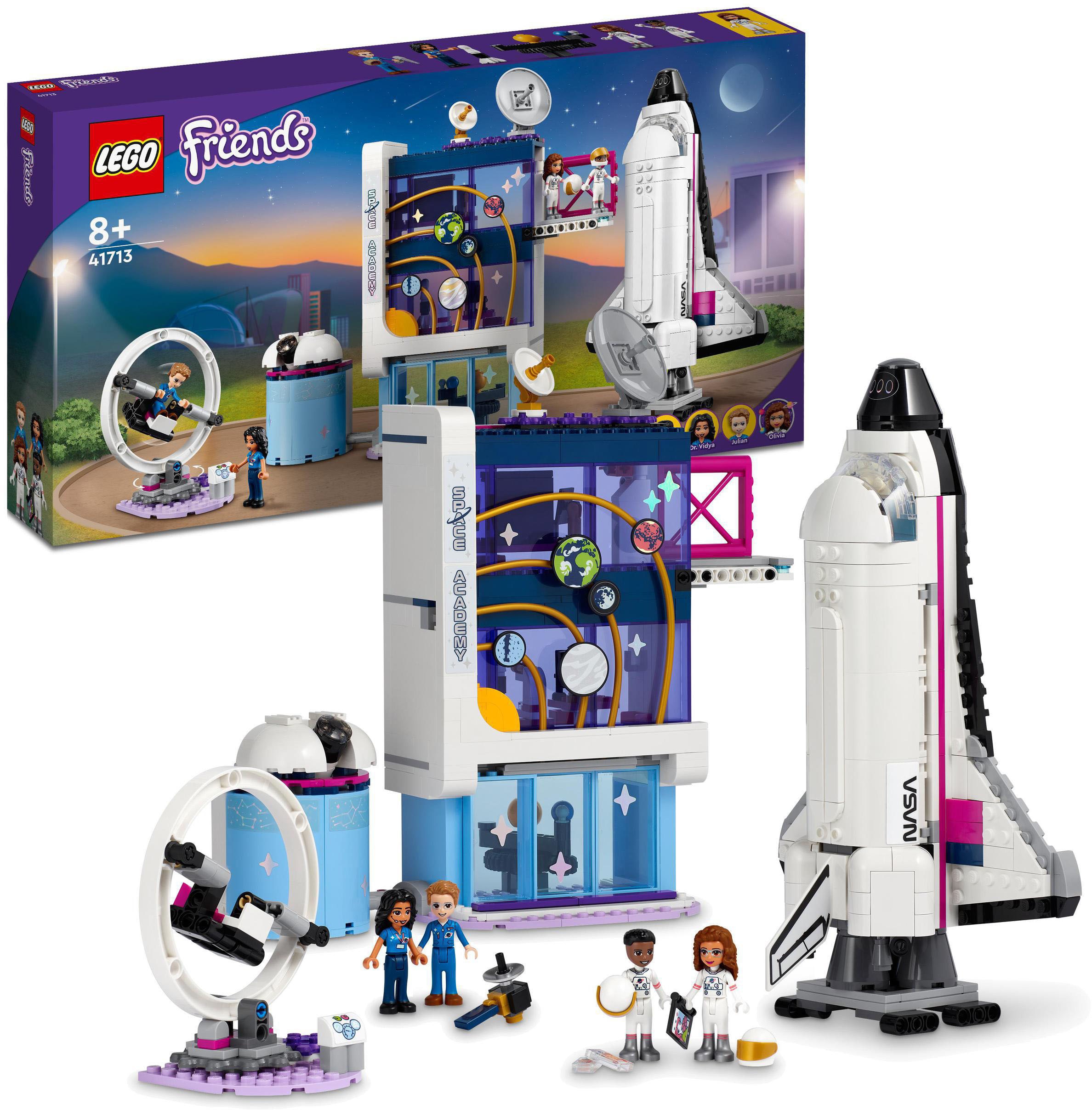 LEGO® Konstruktionsspielsteine »Olivias Raumfahrt-Akademie (41713), LEGO® Friends«, (757 St.)