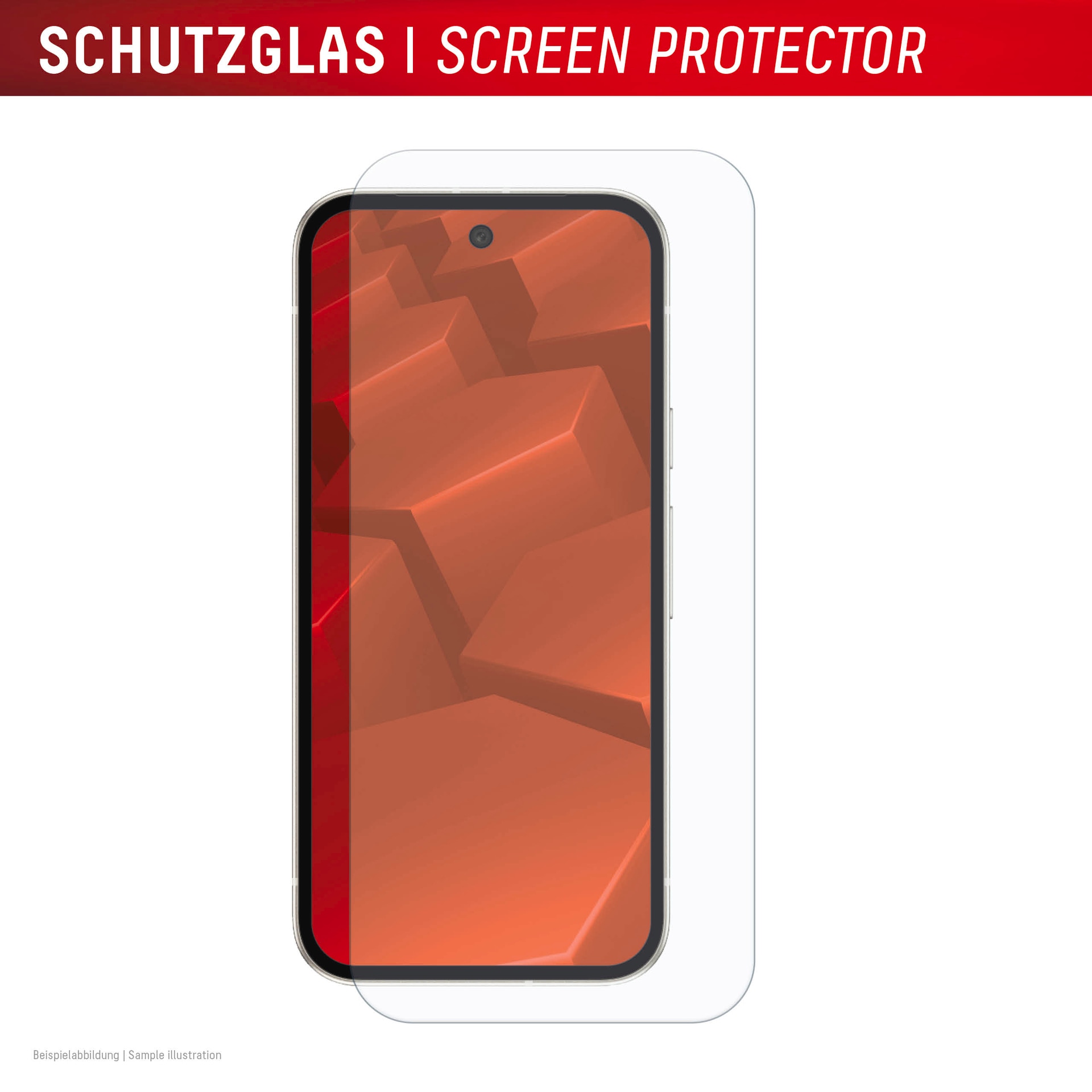 Displex Displayschutzglas »Real Glass Screen Protector mit MountMaster« für Google Pixel 10a Displayschutzfolie, Schutzfolie, Bildschirmschutz, kratz- & stoßfest
