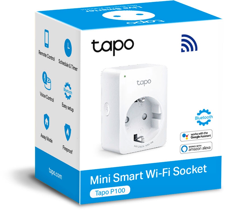 TP-Link Smart-Home-Zubehör »Tapo P100 WLAN Smart Plug 2.4GHz - 2er Set«