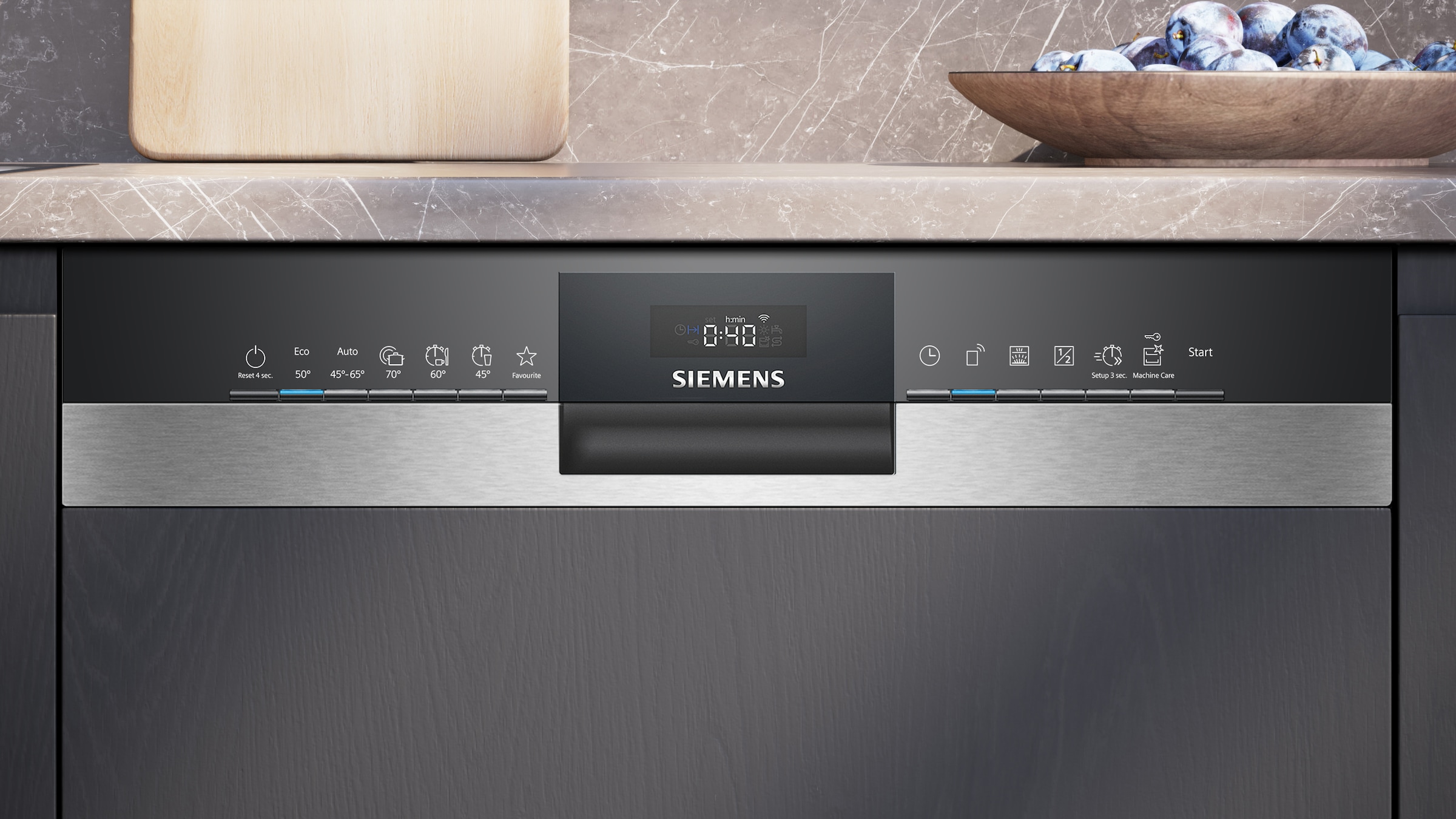 SIEMENS teilintegrierbarer Geschirrspüler iQ300 »SN53ES28AE«, 13 Maßgedecke, Made in Gemany