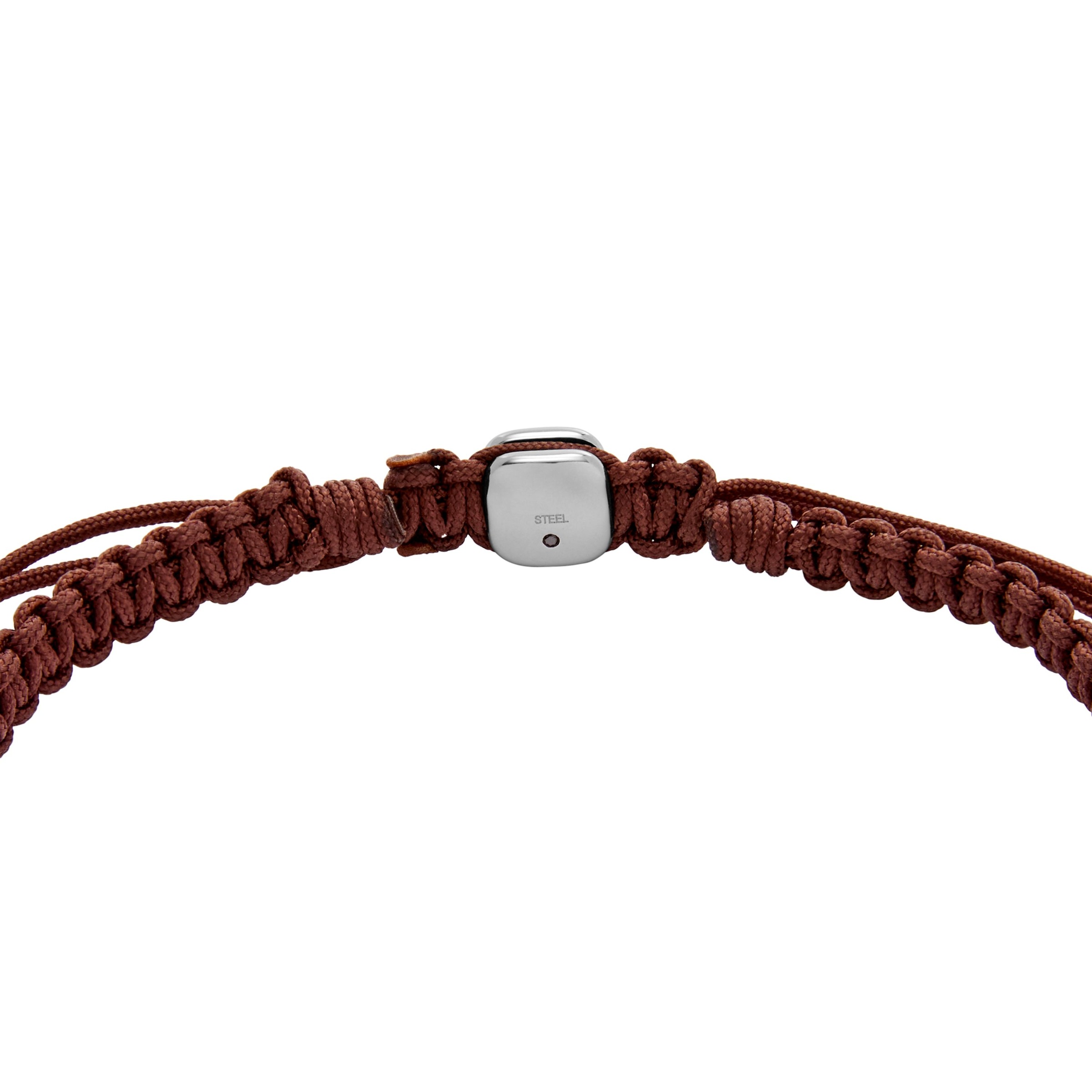 Fossil Armband »Schmuck Geschenk Edelstahl Nylon JEWELRY Makramee«, mit Tigerauge