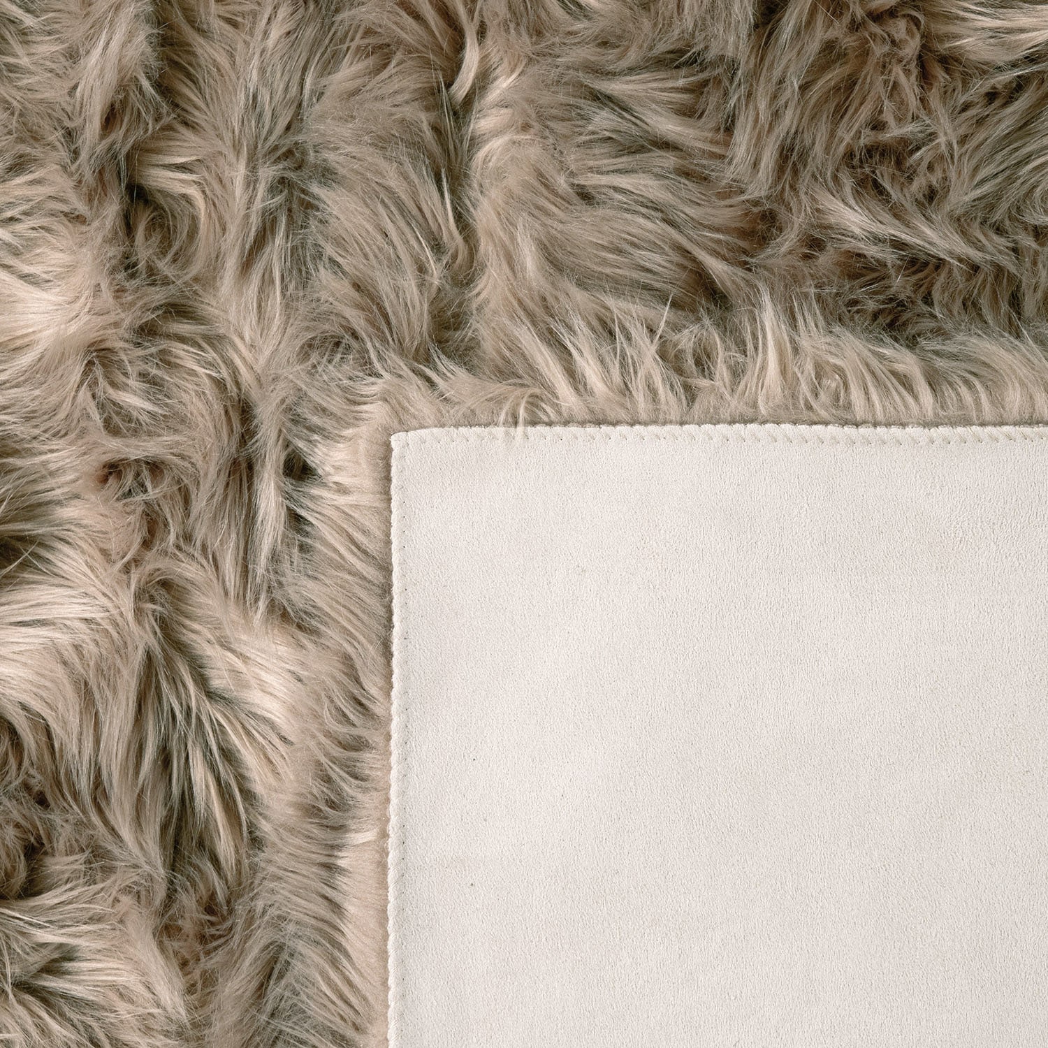 Paco Home Fellteppich »Playa 960«, herzförmig, 64 mm Höhe, Kunstfell, Flokati-Optik, Hochflor, weich und flauschig, Uni-Farben