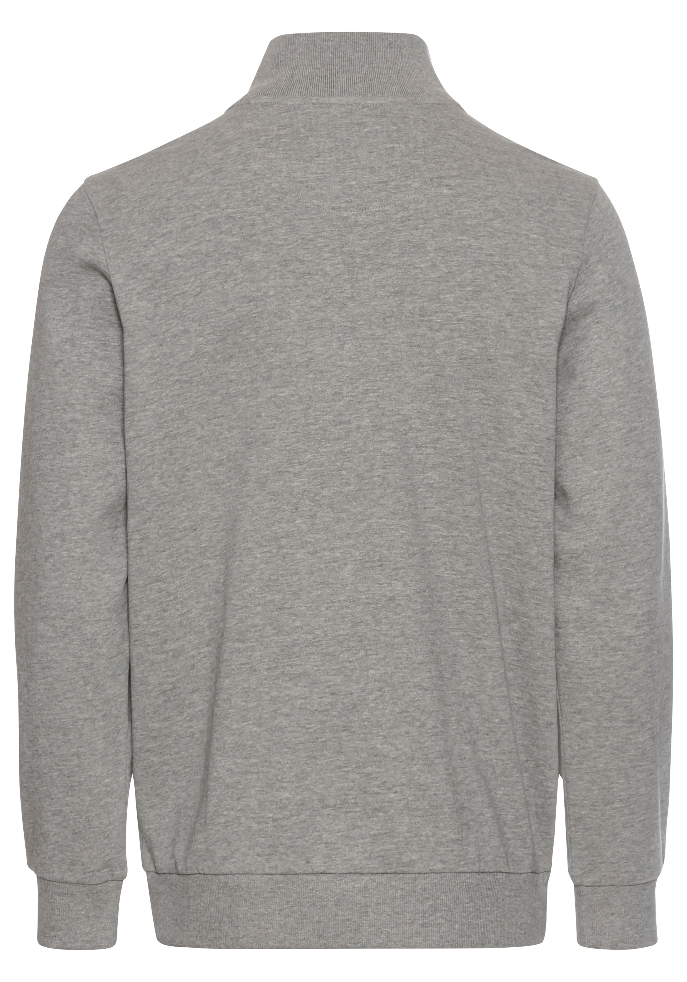 DELMAO Sweatshirt, mit Henley Kragen und Seitentaschen - NEUE KOLLEKTION