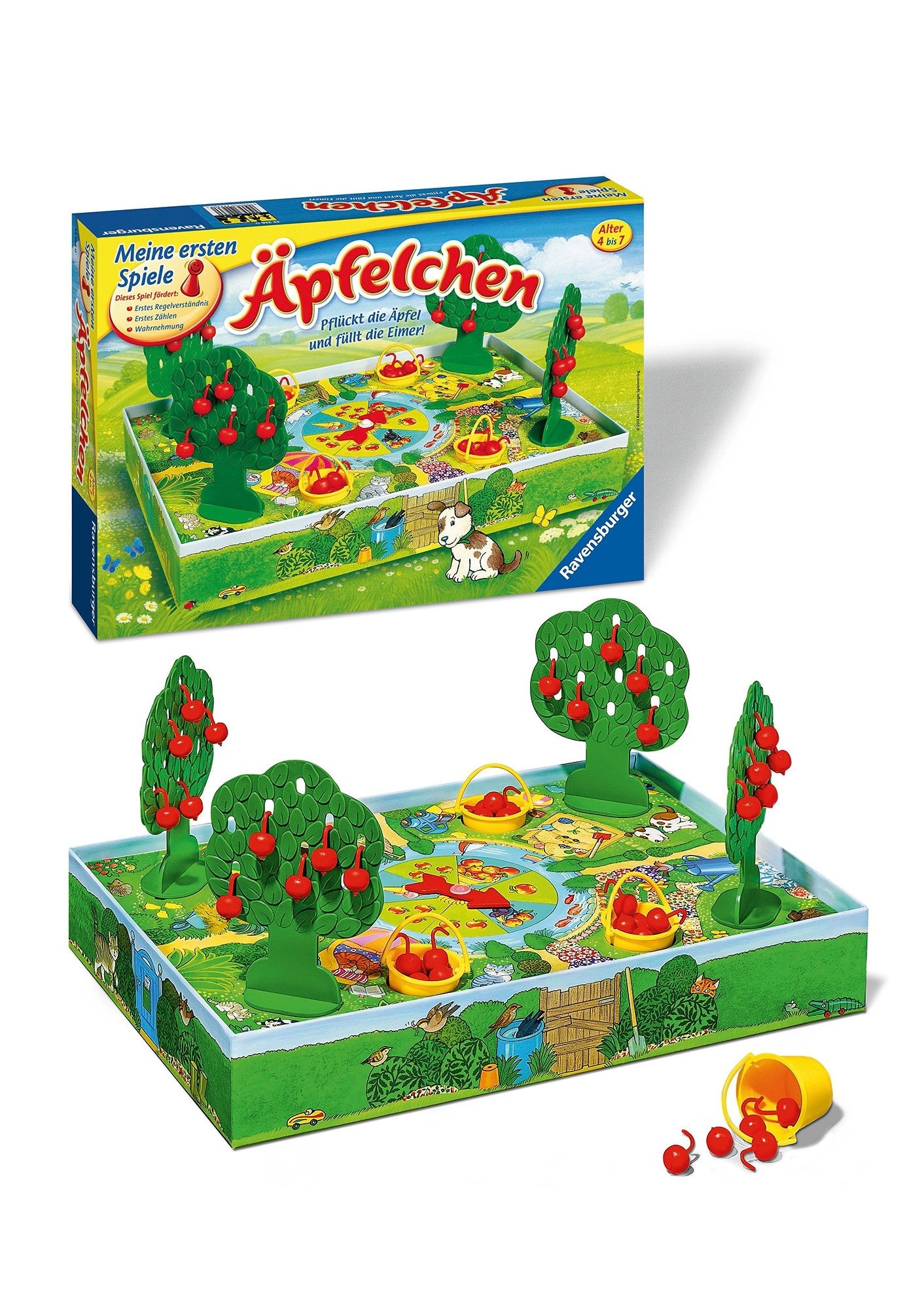 Ravensburger Spiel »Pflückt die Äpfel und füllt die Eimer!«, Made in Europe, FSC® - schützt Wald - weltweit