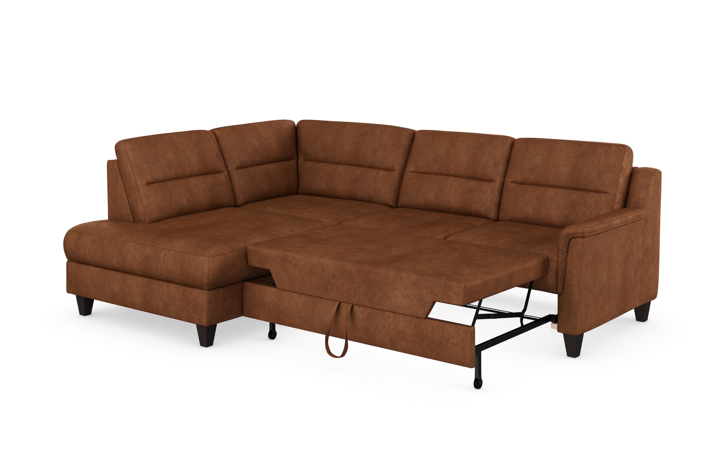 sit&more Ecksofa »Farö L-Form«, inklusive Federkern, wahlweise mit Bettfunktion und Bettkasten