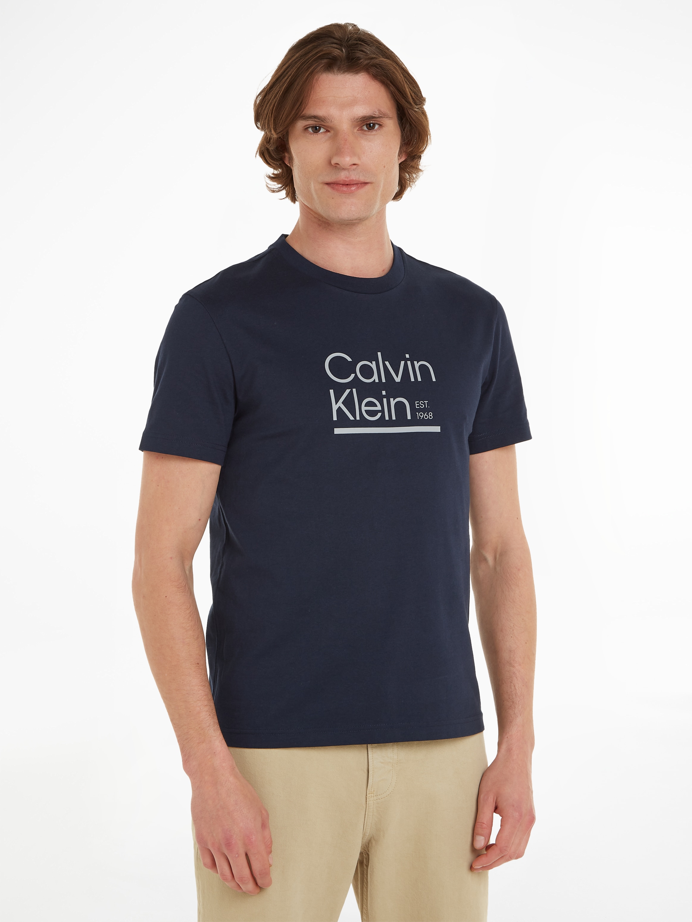 online CK-Logodruck T-SHIRT«, Klein T-Shirt OTTO »CONTRAST mit bei LOGO Calvin LINE
