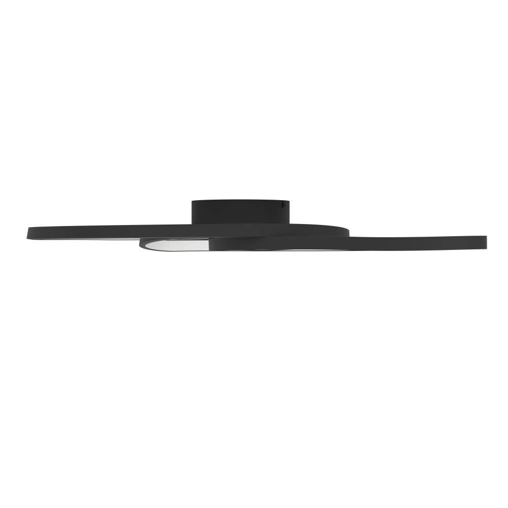 EGLO Deckenleuchte »GIANELLA Deckenlampe, Alu, Stahl und Kunststoff, IP20, Wohnzimmerlampe«, 1 flammig, Leuchtmittel LED-Modul | LED fest integriert, Wand-/Deckenleuchte, L88 x B30 x H8 cm, schwarz, 38W inkl.