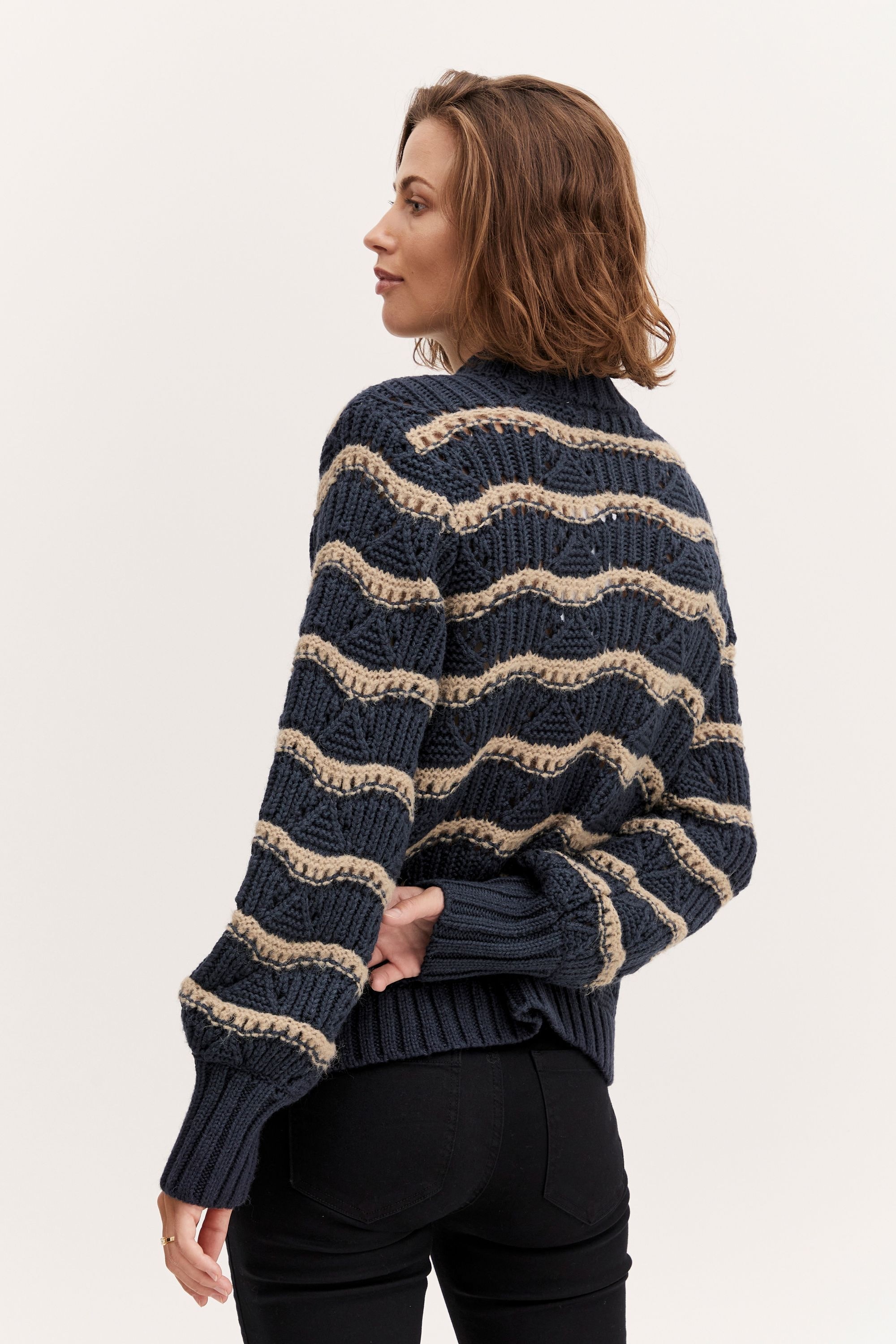 fransa Strickfleece-Pullover »Strickpullover FRAya«