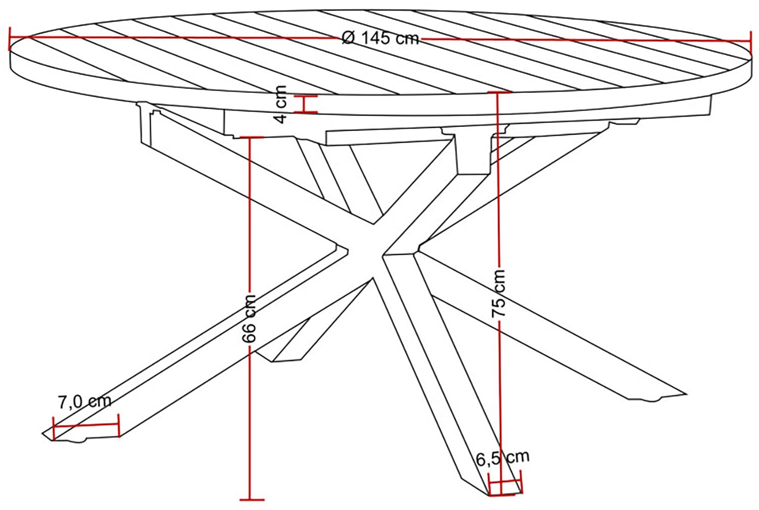 Destiny Garten-Essgruppe »COMO ARONA 4 Se + Ausziehtisch Ø145/199cm grau/anthrazit« Set,  Aluminium, Rope