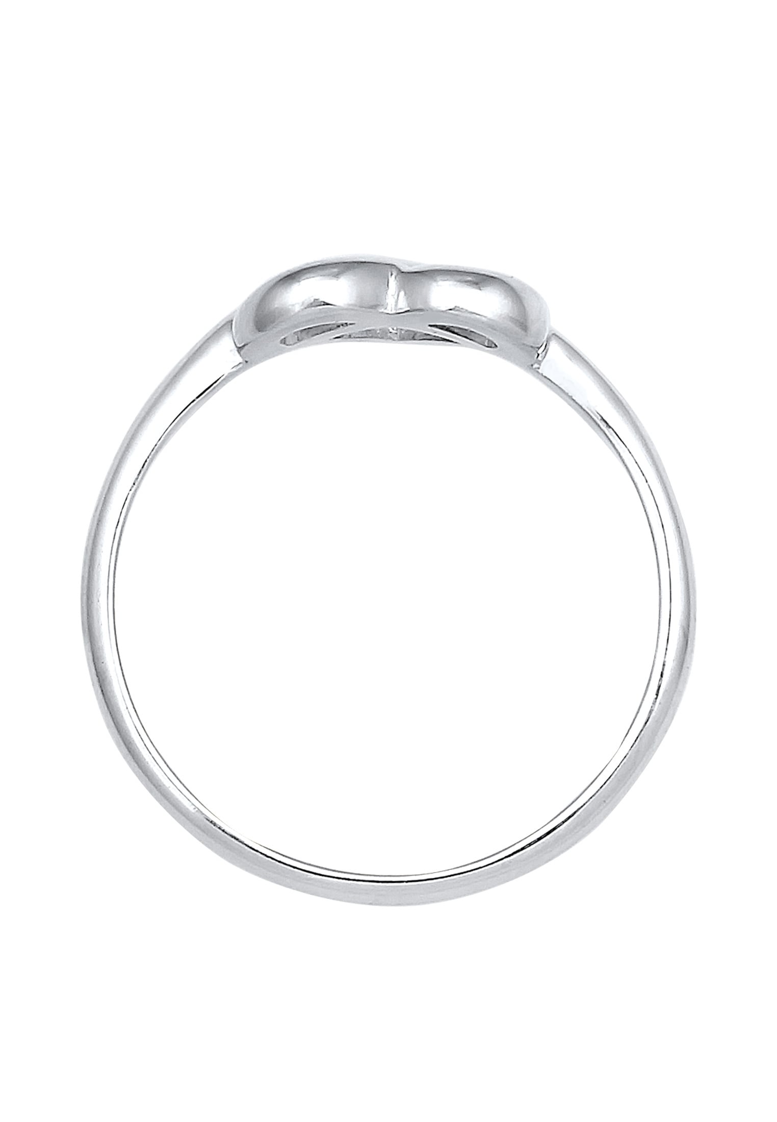 Elli Silberring »Ring Brezel Herz 925 Sterling Silber vergoldet«