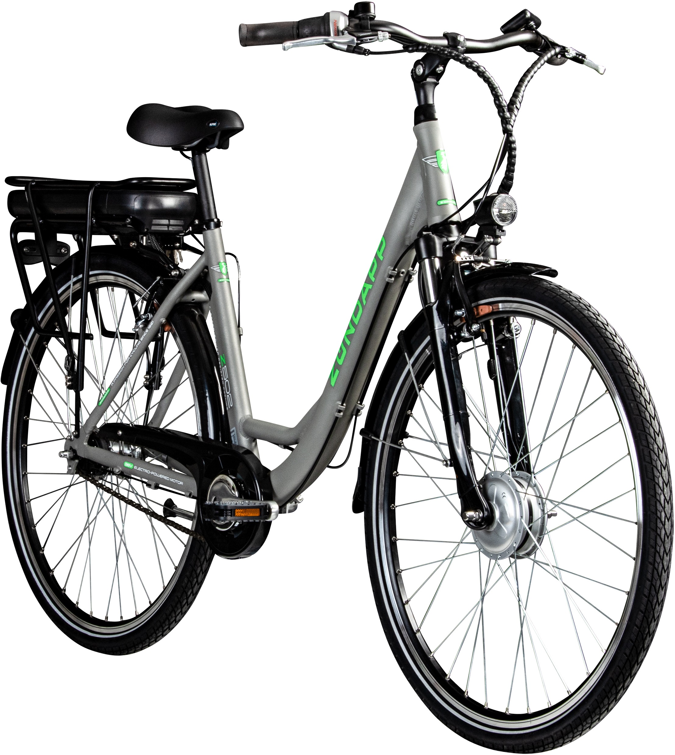 Zündapp E-Bike »Z502«, 7 Gang, Frontmotor 240 W, Pedelec, Elektrofahrrad für Damen, Cityrad