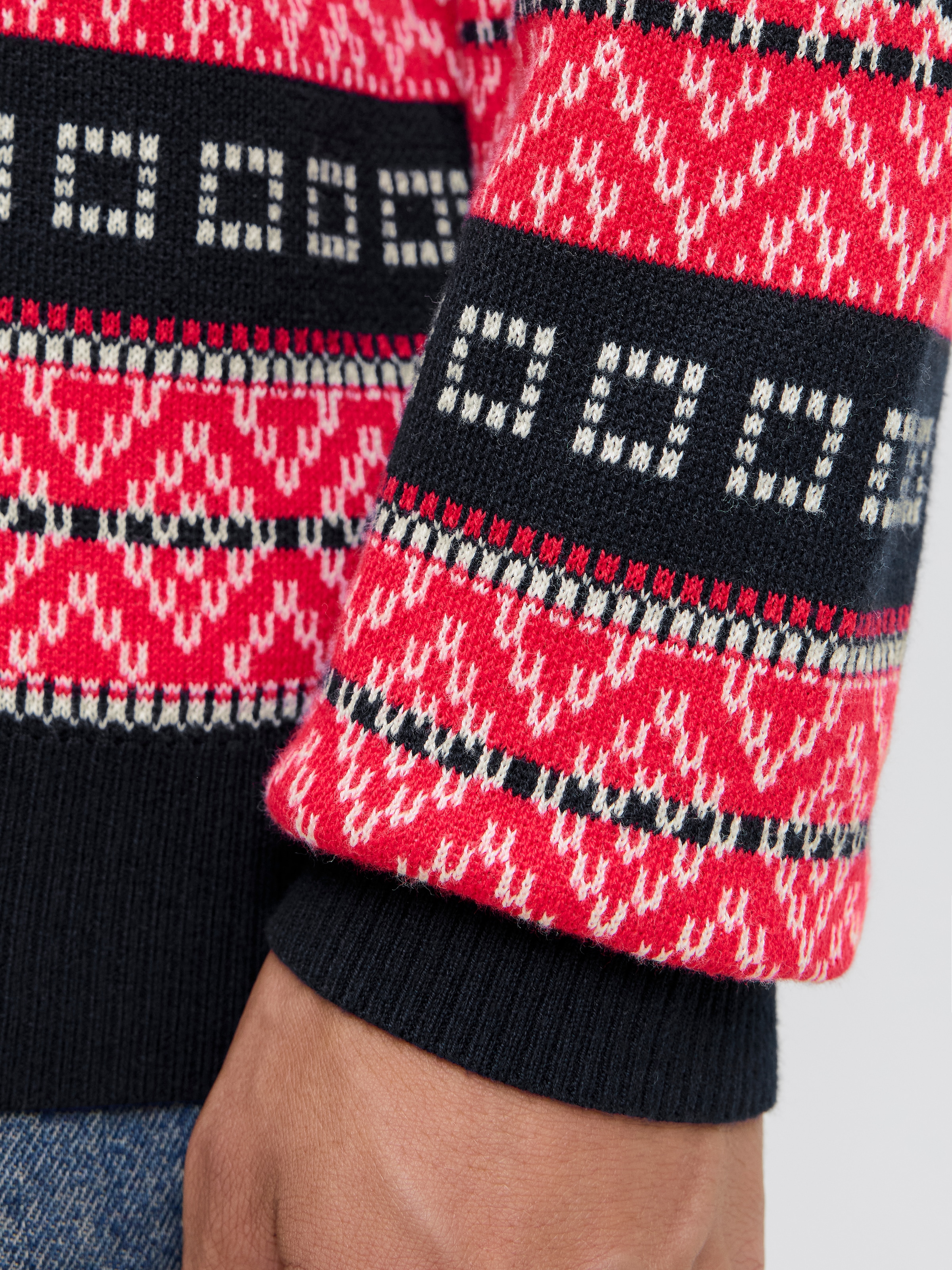 Jack & Jones Strickpullover »JJXMAS NOEL KNIT CREW NECK«