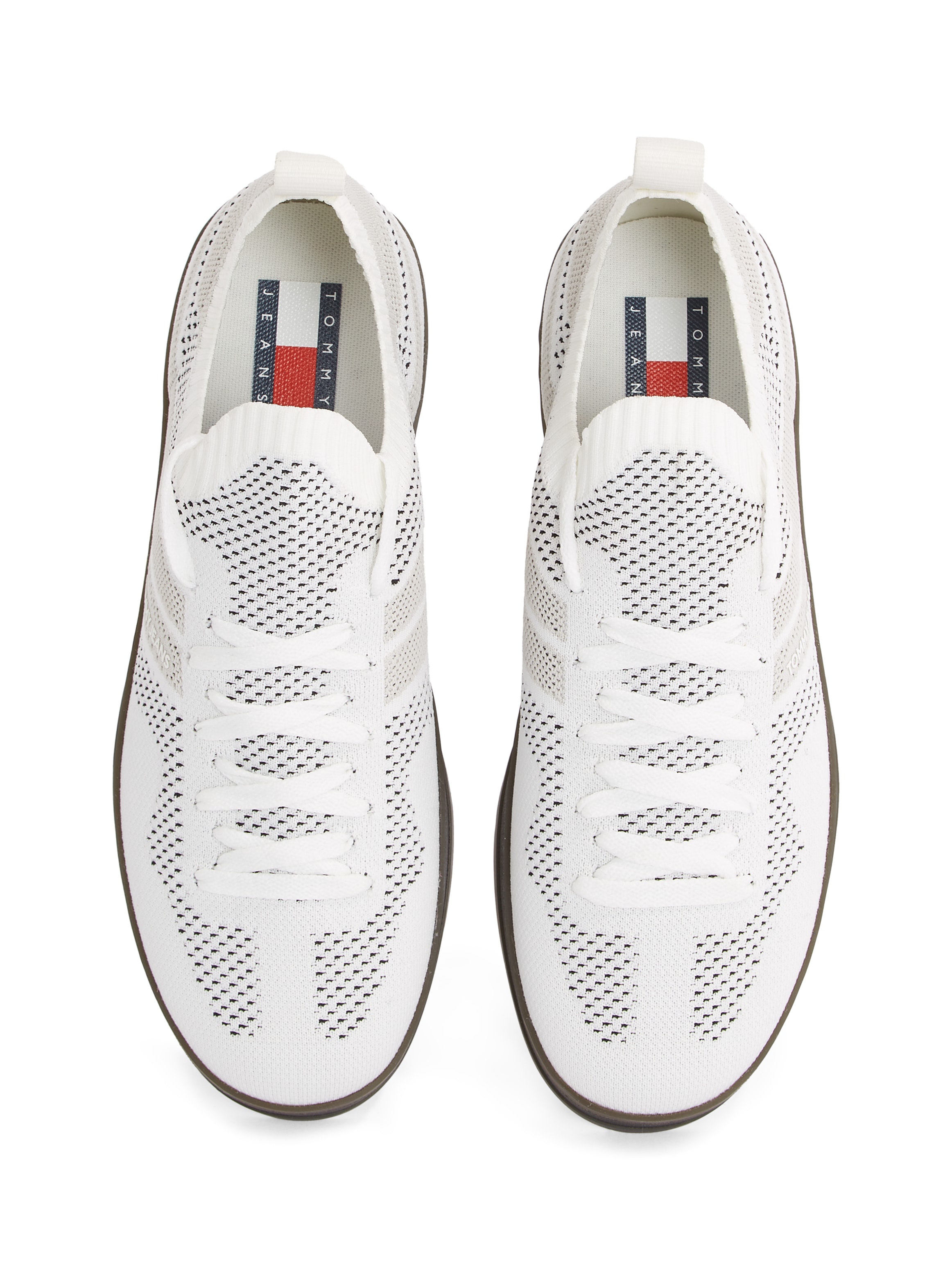Tommy Jeans Slip-On Sneaker »THE GREENWICH KNITTED«, Freizeitschuh, Halbschuh, Schlupfschuh mit praktischer Anziehlasche