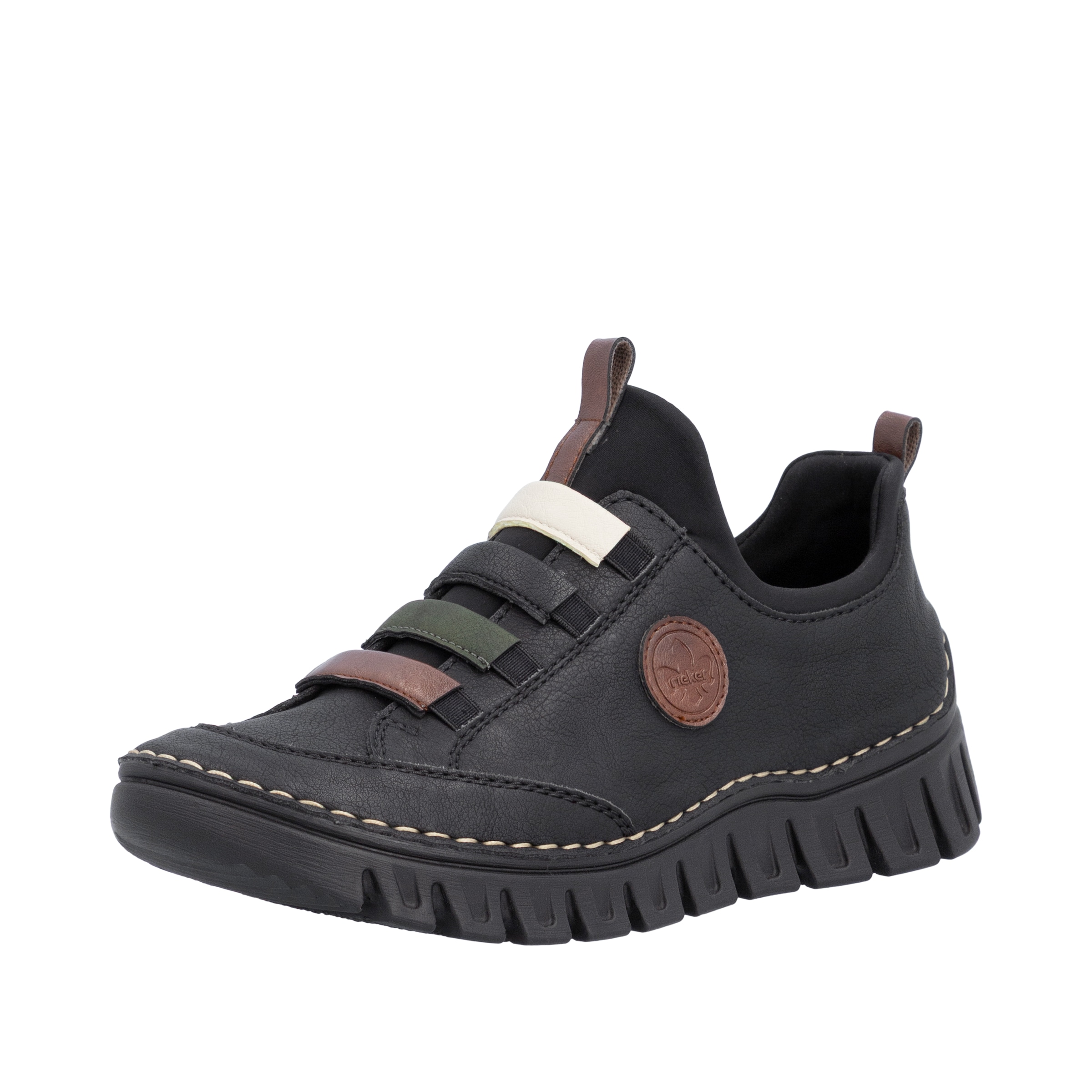 Rieker Slip-On Sneaker  Slipper, Schlupfschuh, Halbschuh mit elastischem Einstieg