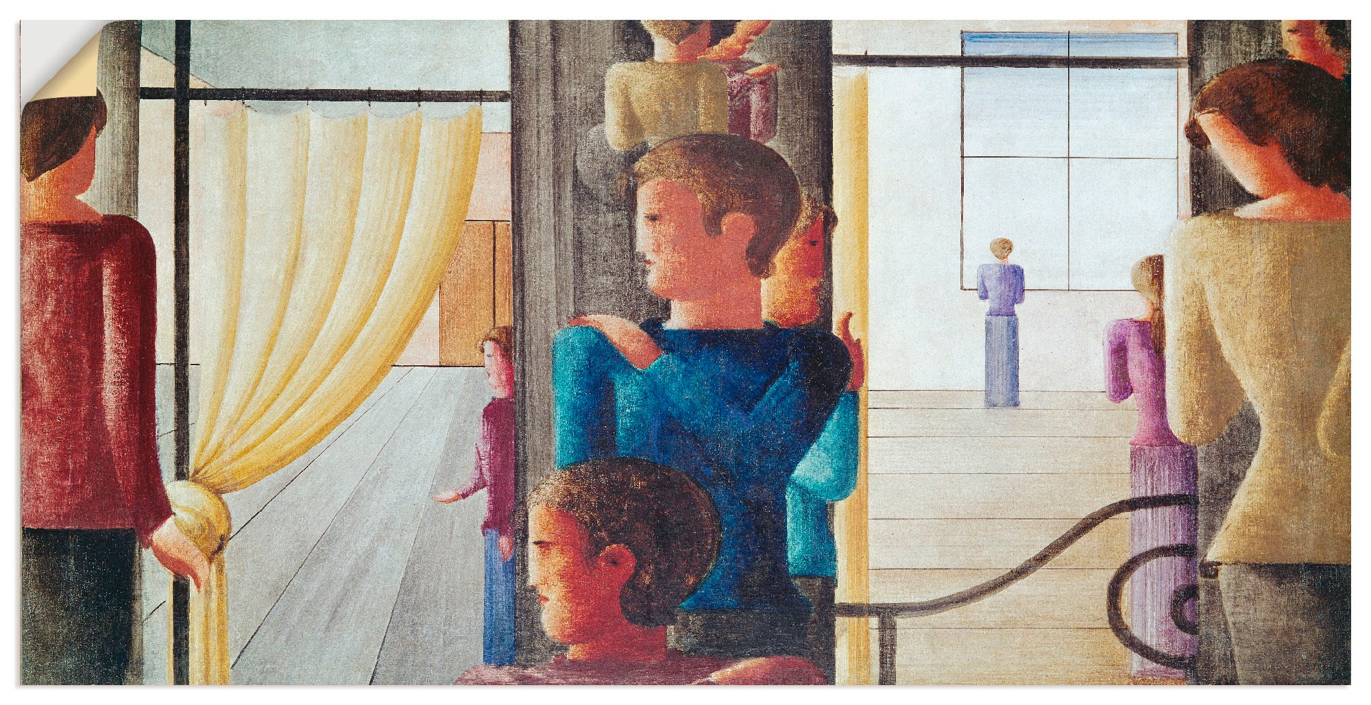 Wandfolie »Zwölfergruppe mit Interieur. 1930«, Gruppen & Familien, (1 St.), selbstklebend