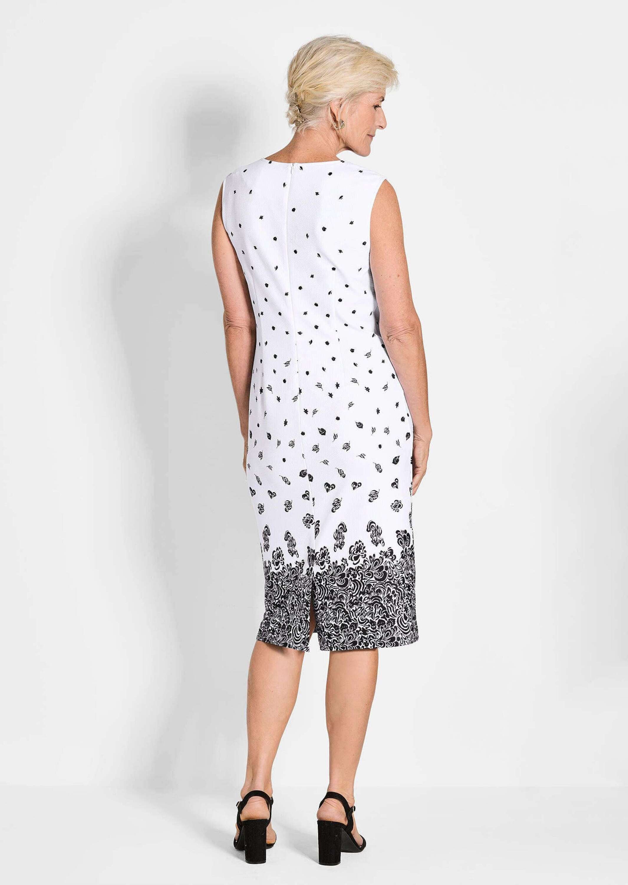 GOLDNER Abendkleid »Etuikleid mit Blumenprint, Jerseyqualität«