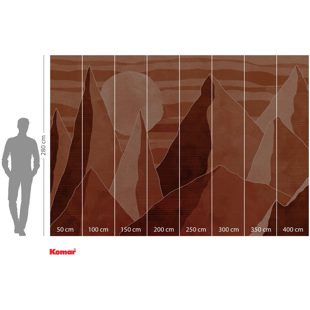 Komar Vliestapete »Desert Mile«, 400x280 cm (Breite x Höhe)