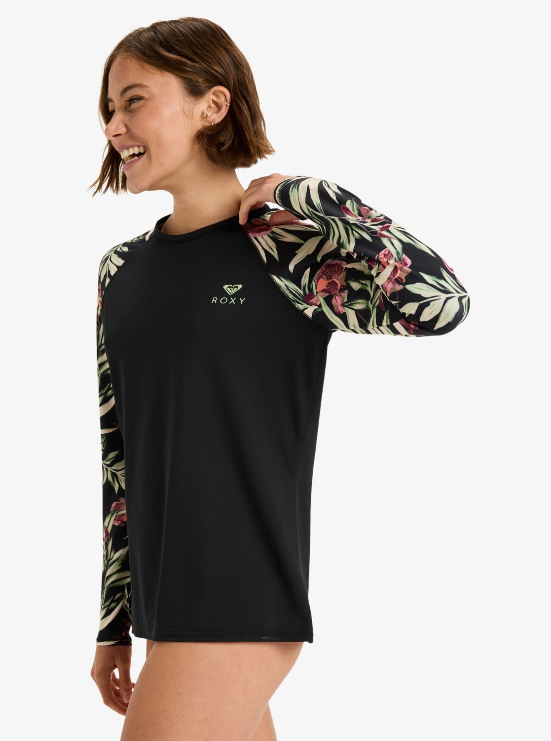 Roxy Langarmshirt »BASIC MIX LS LYCRA«, (1 tlg.)