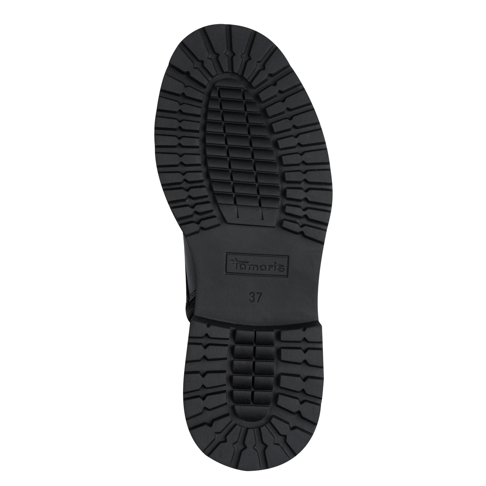 Tamaris Schnürboots  , Blockabsatz, Plateau, Schnürstiefelette mit Nieten am Sohlenrand