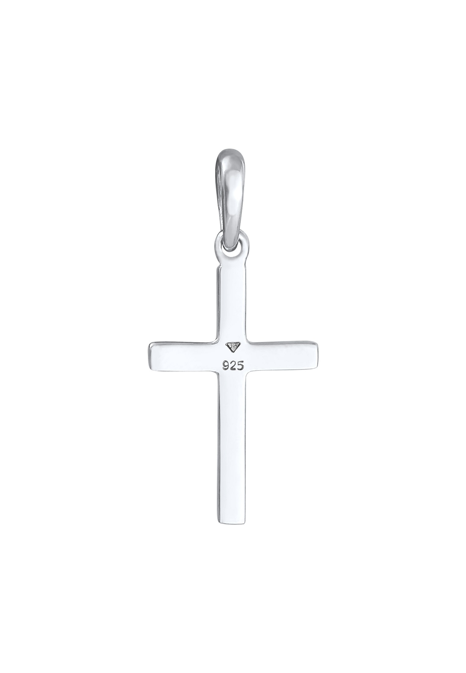 Elli Medallionanhänger »Anhänger Kreuz Schlicht Religion 925 Silber«